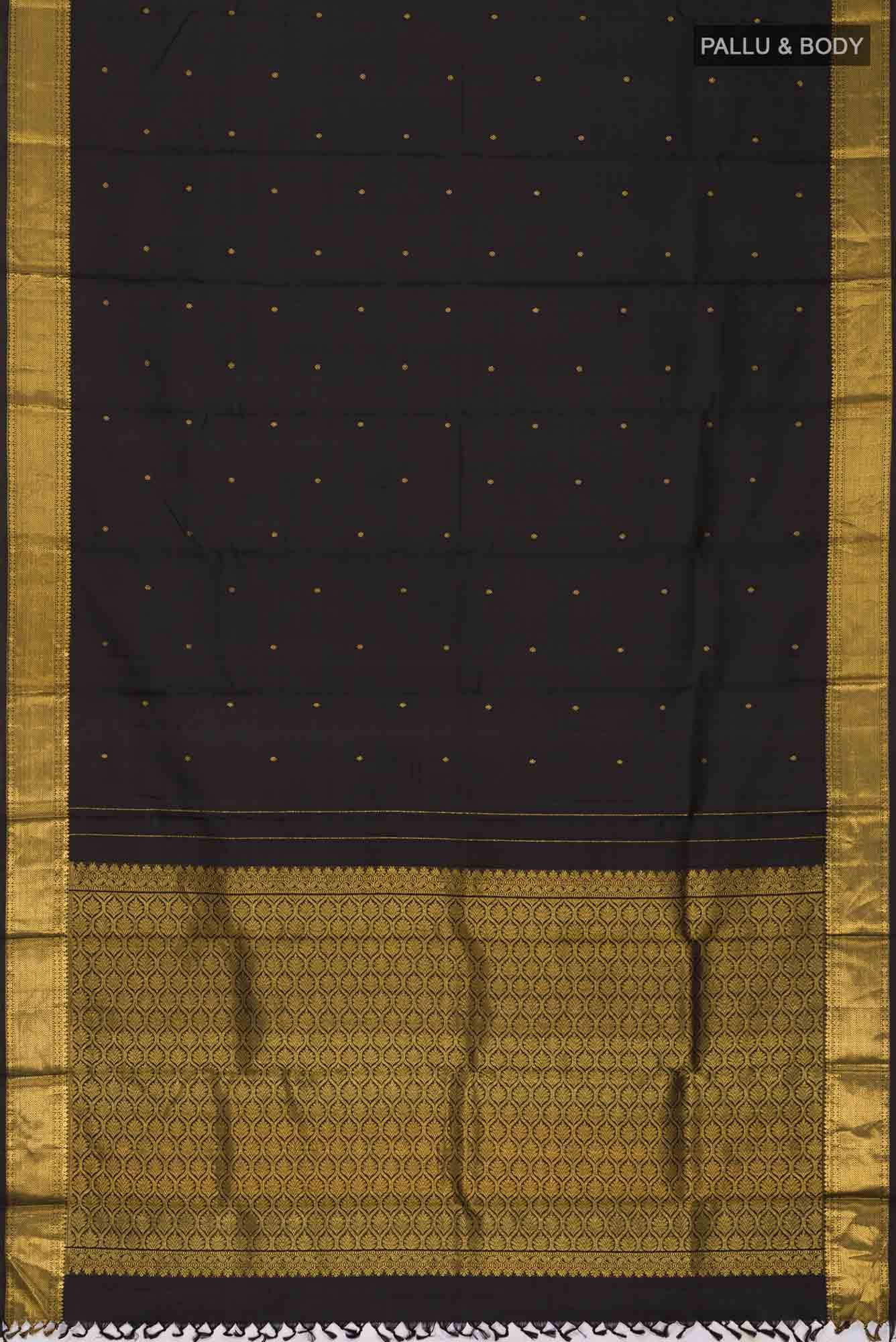 Black Kanchipuram Silk Saree