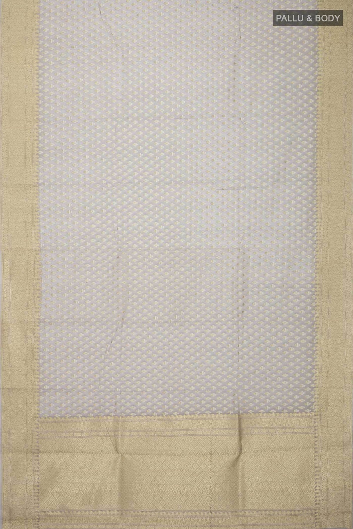 Grey Banarasi Silk Cotton Saree
