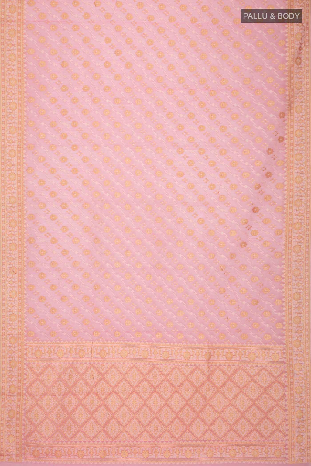 Pink Banarasi Silk Cotton Saree