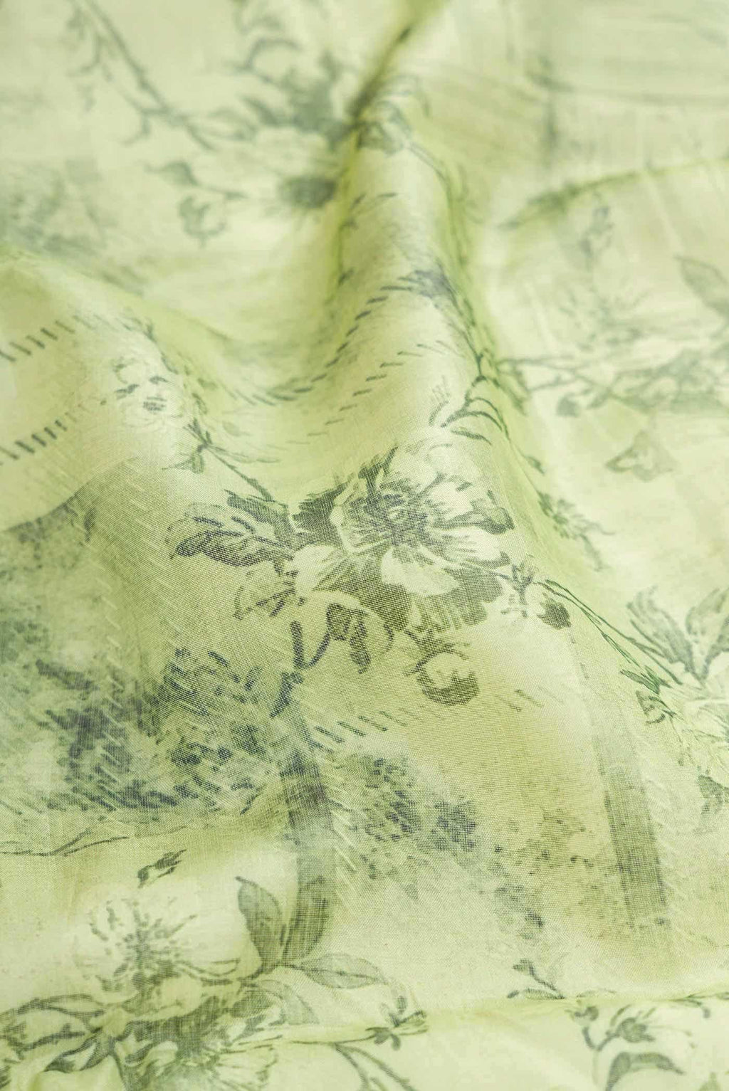 Green Dual Tone Tussar Silk Saree