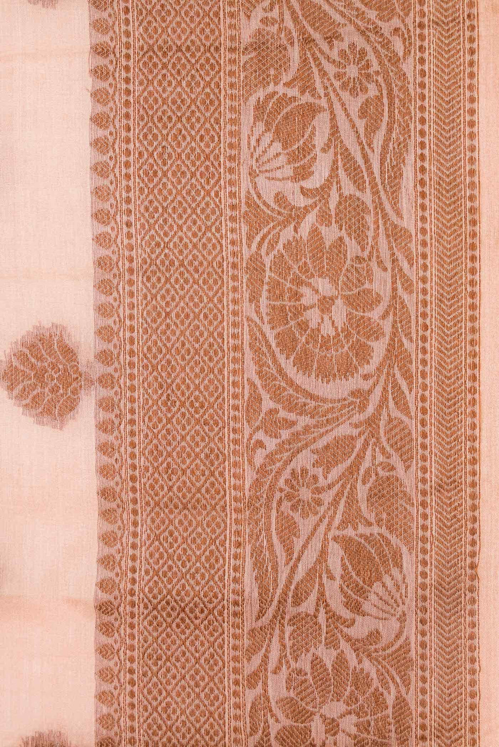 Pink Dual Tone Tussar Silk Saree