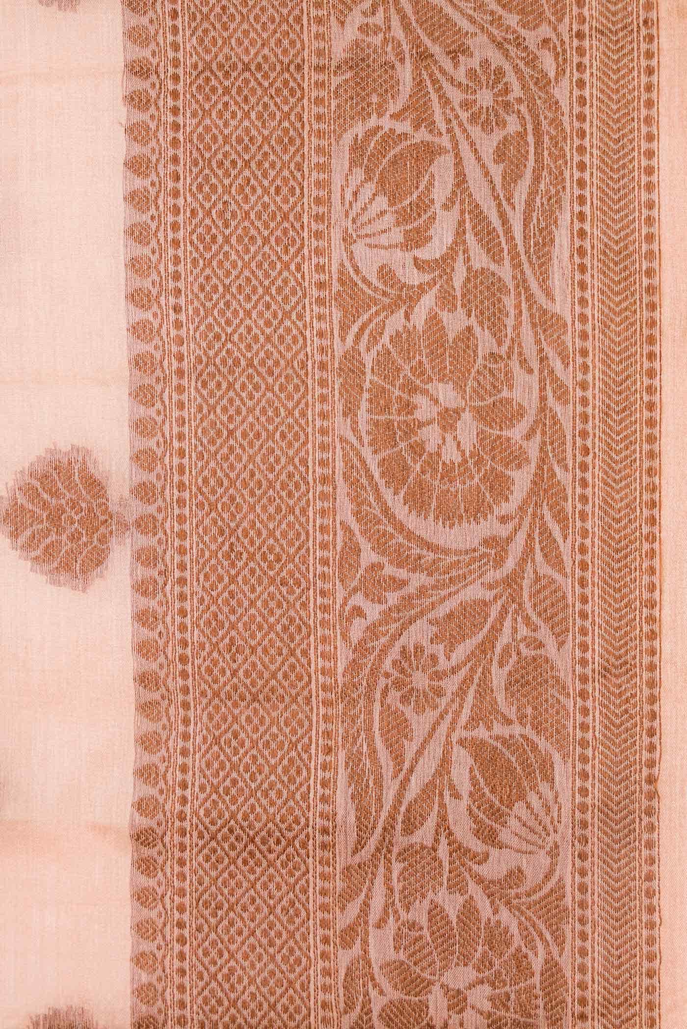 Pink Dual Tone Tussar Silk Saree