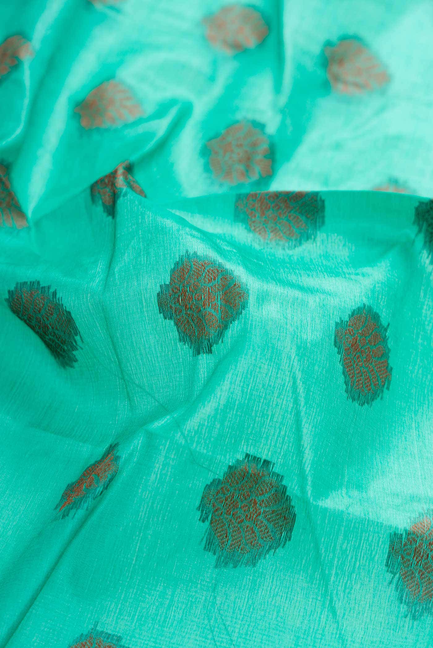 Green Dual Tone Tussar Silk Saree