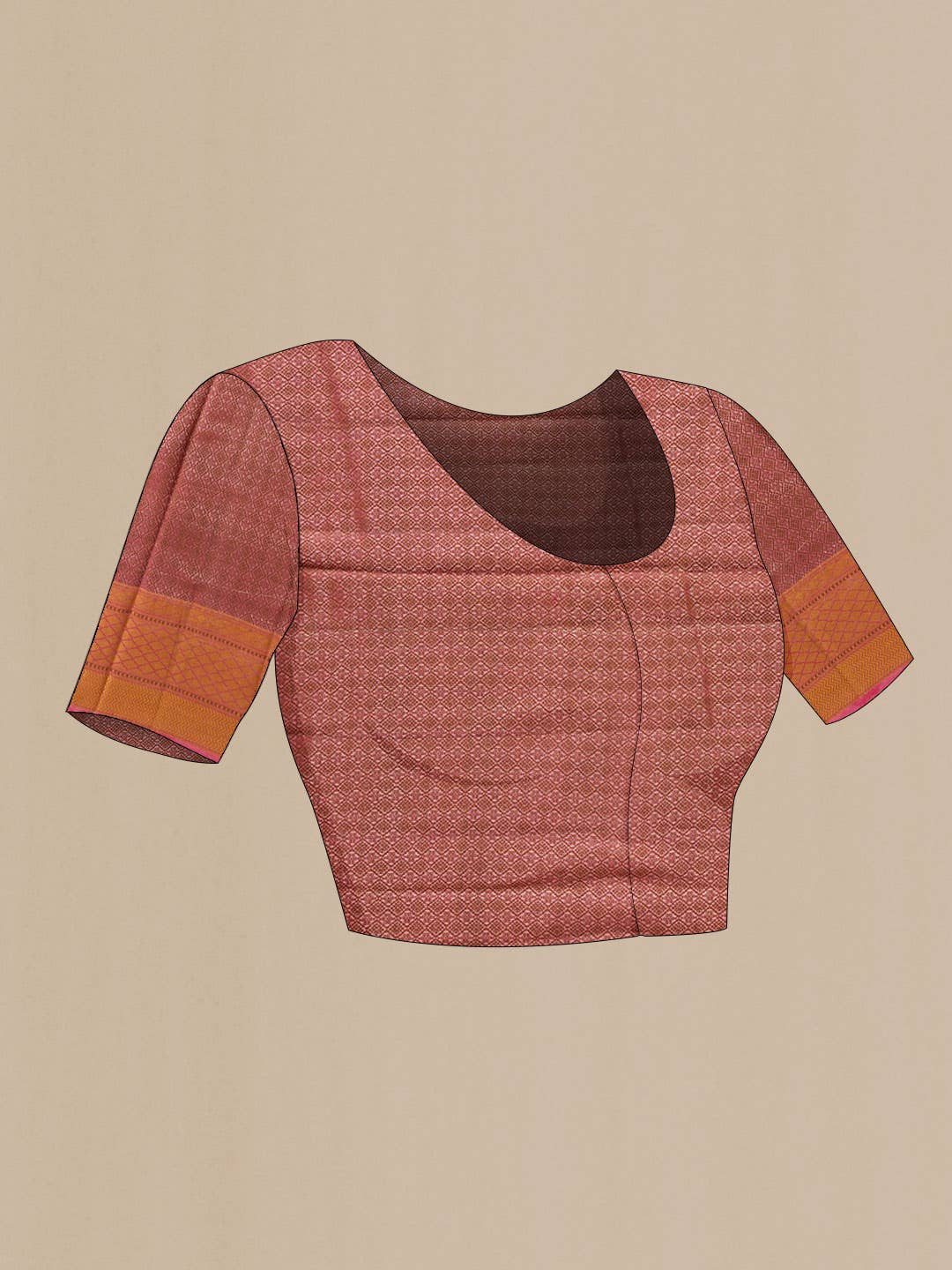 Pink Dual Tone Tussar Silk Saree