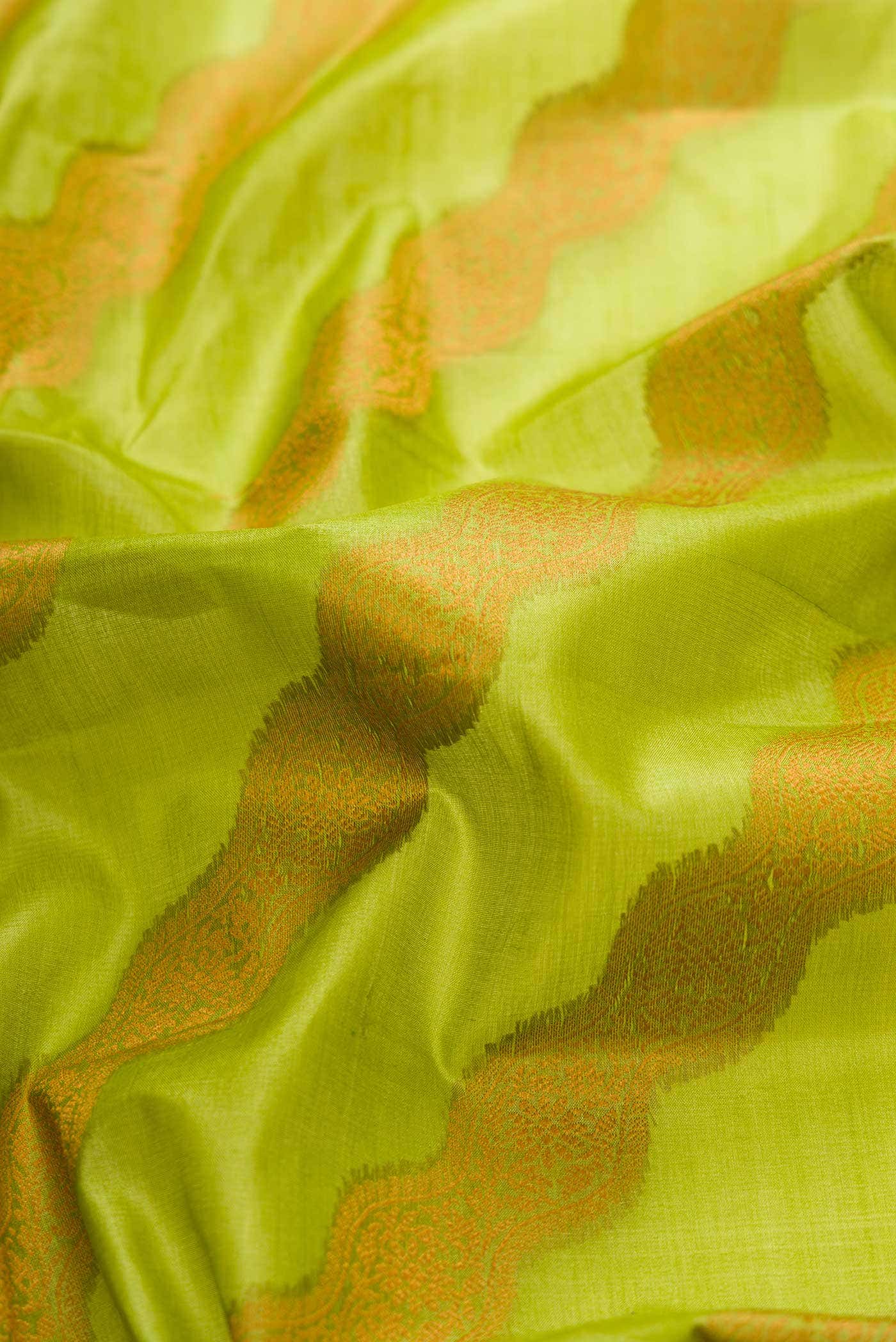 Green Dual Tone Tussar Silk Saree