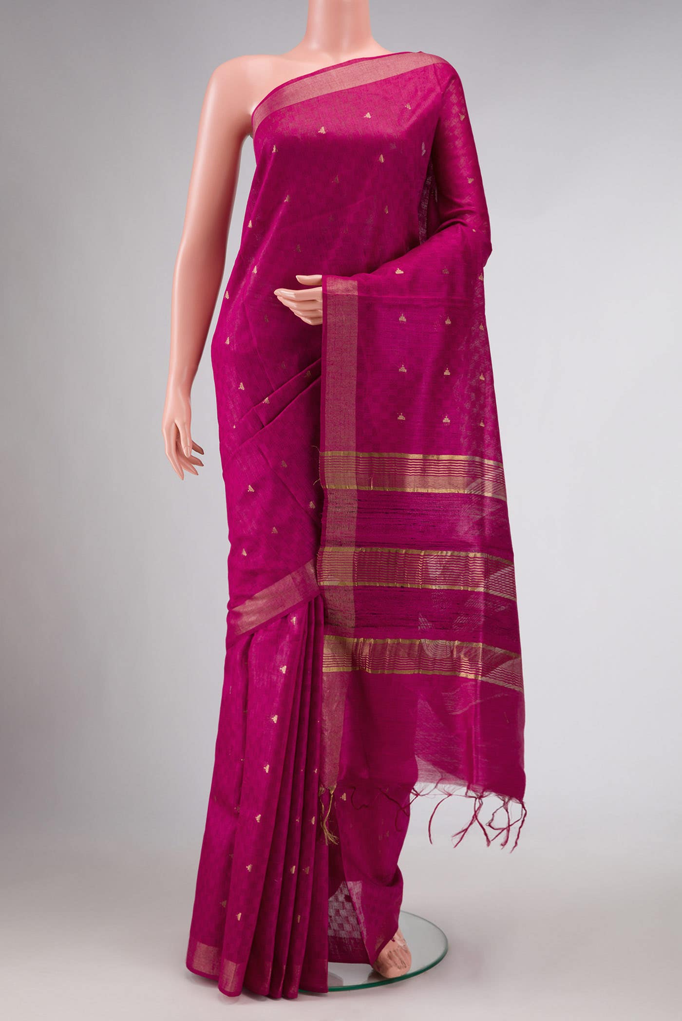 Magenta Soft Silk Saree
