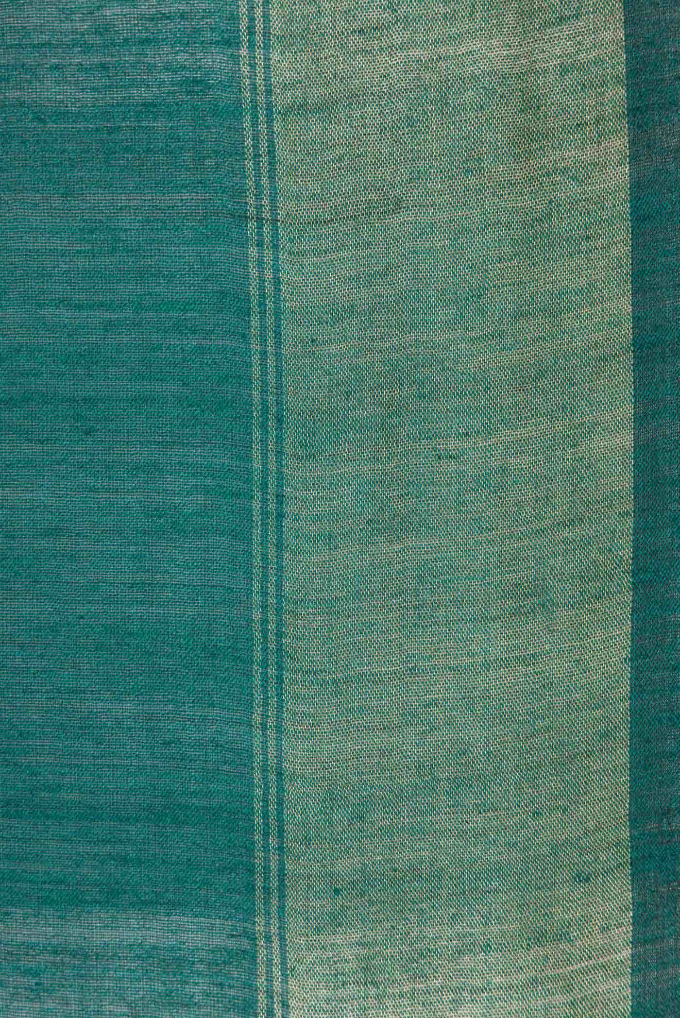 Green Tussar Silk Saree