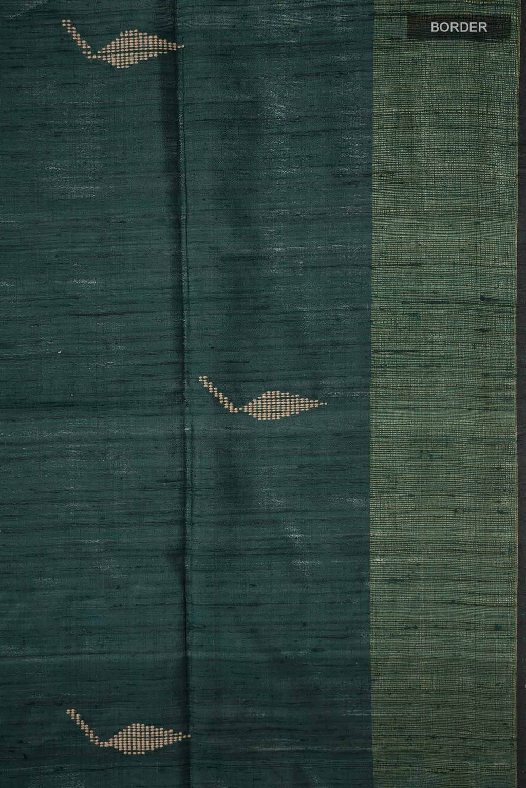 Teal Raw Silk Saree