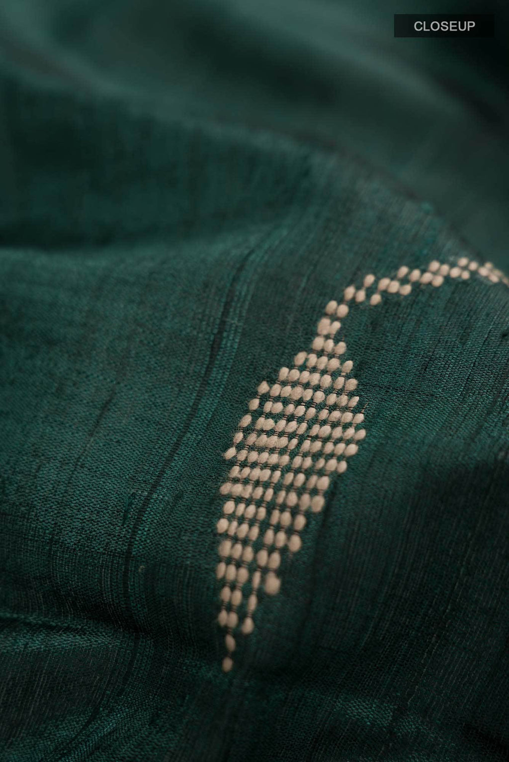 Teal Raw Silk Saree