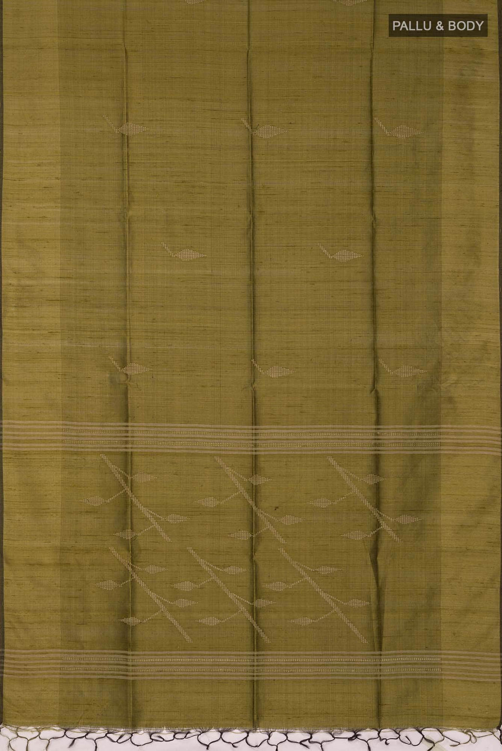 Mehandi Green Raw Silk Saree