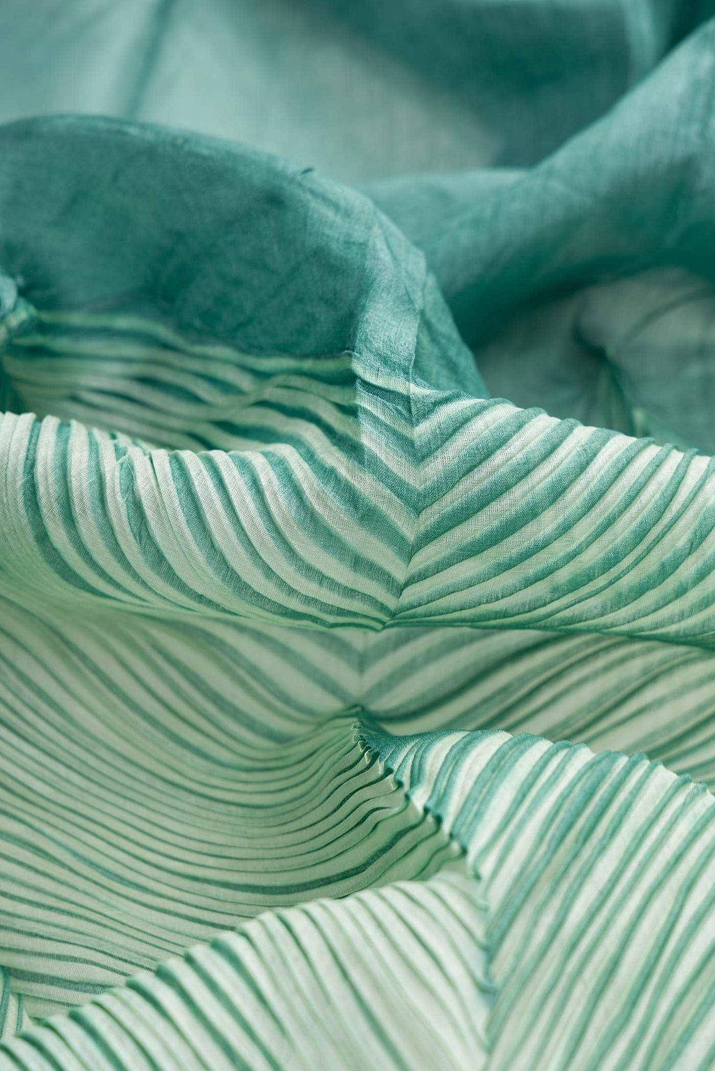 Light Green Dual Tone Tussar Silk Saree