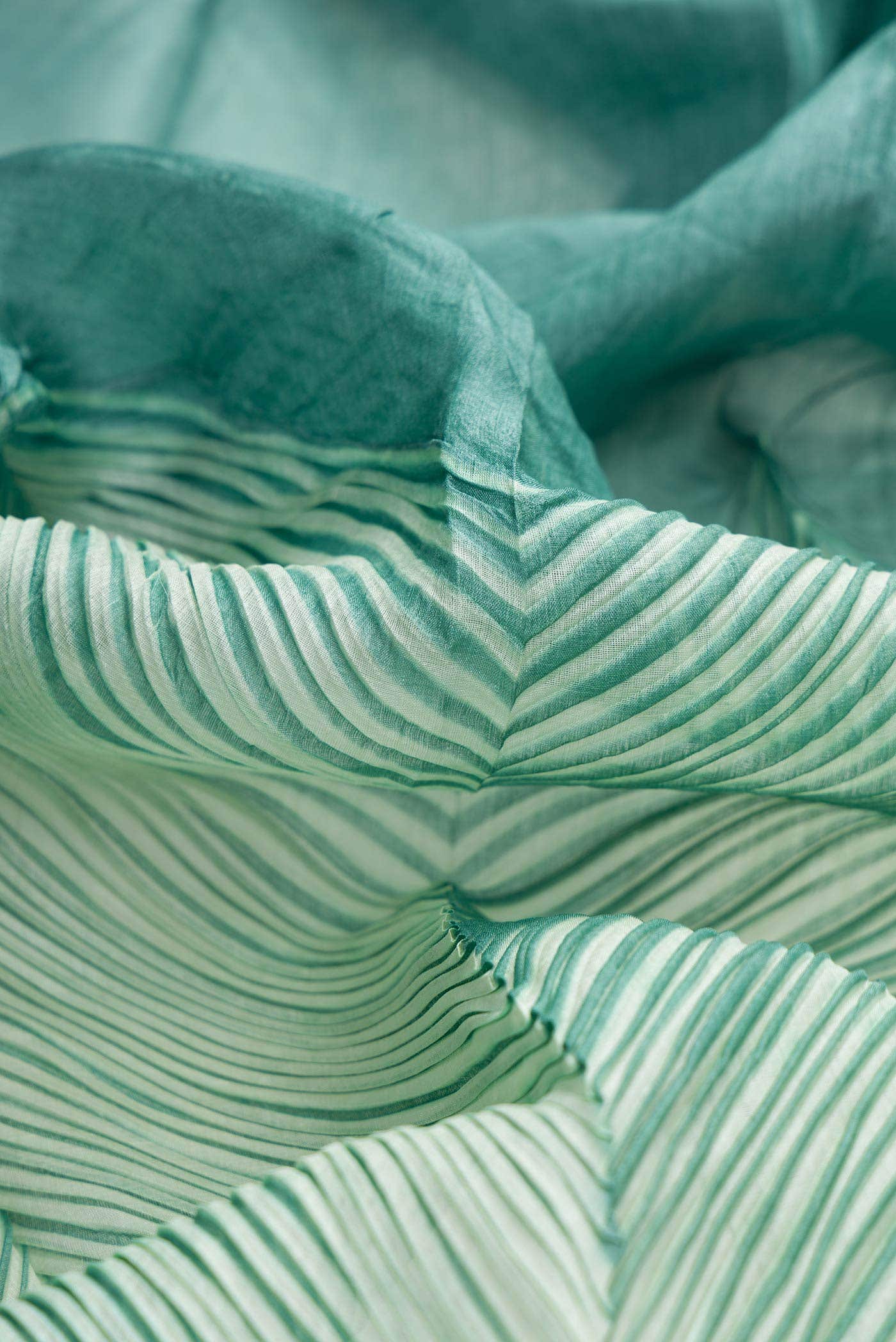 Light Green Dual Tone Tussar Silk Saree