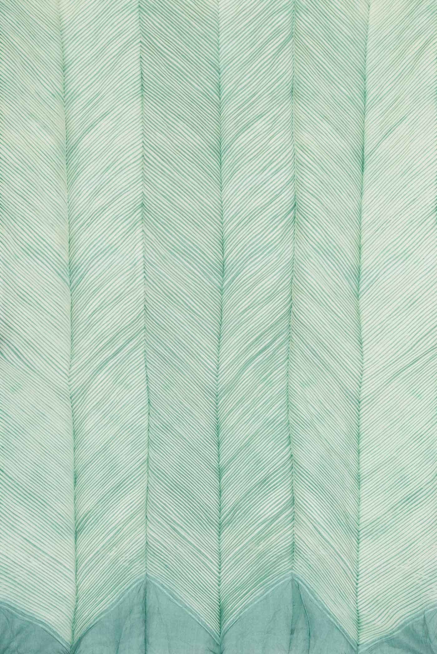 Light Green Dual Tone Tussar Silk Saree