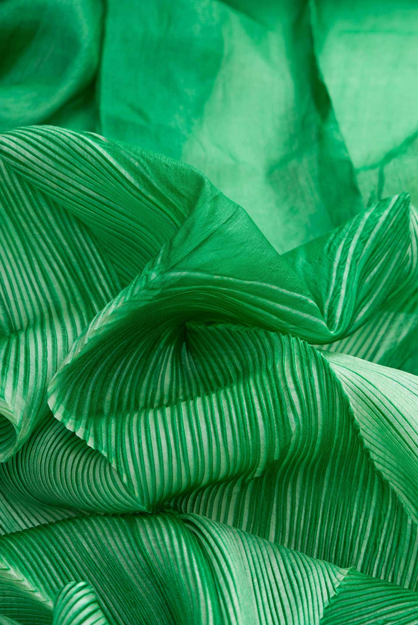 Green Dual Tone Tussar Silk Saree