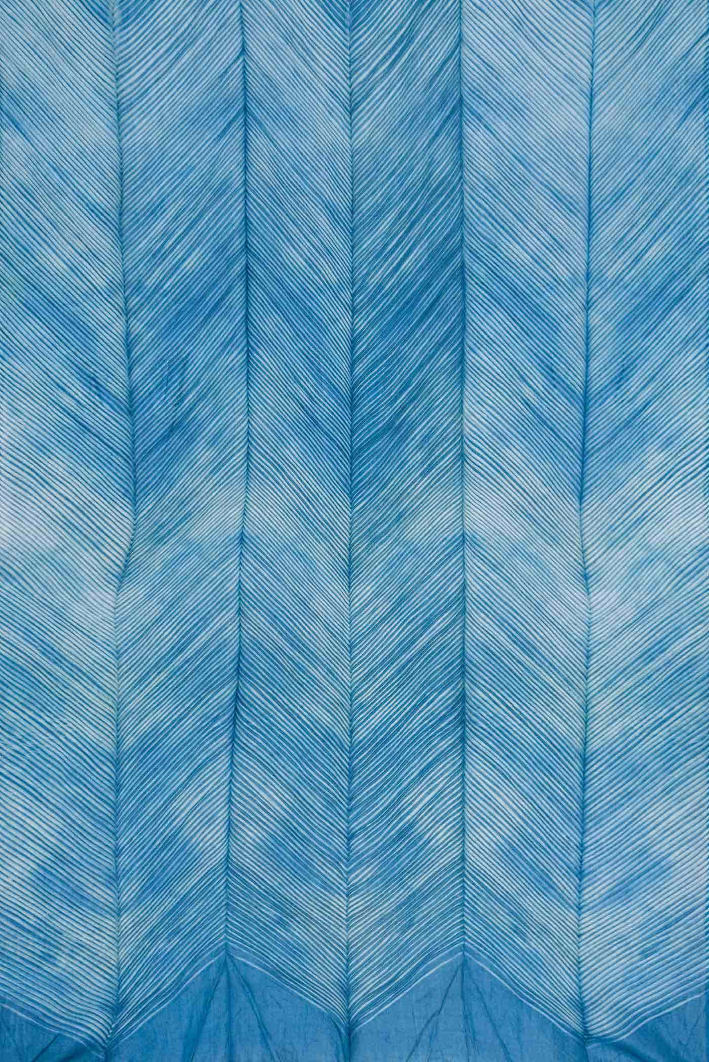 Blue Dual Tone Tussar Silk Saree