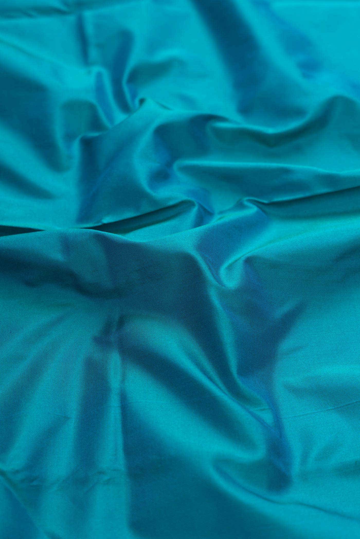 Aqua Blue Dual Tone Kanchipuram Silk Saree