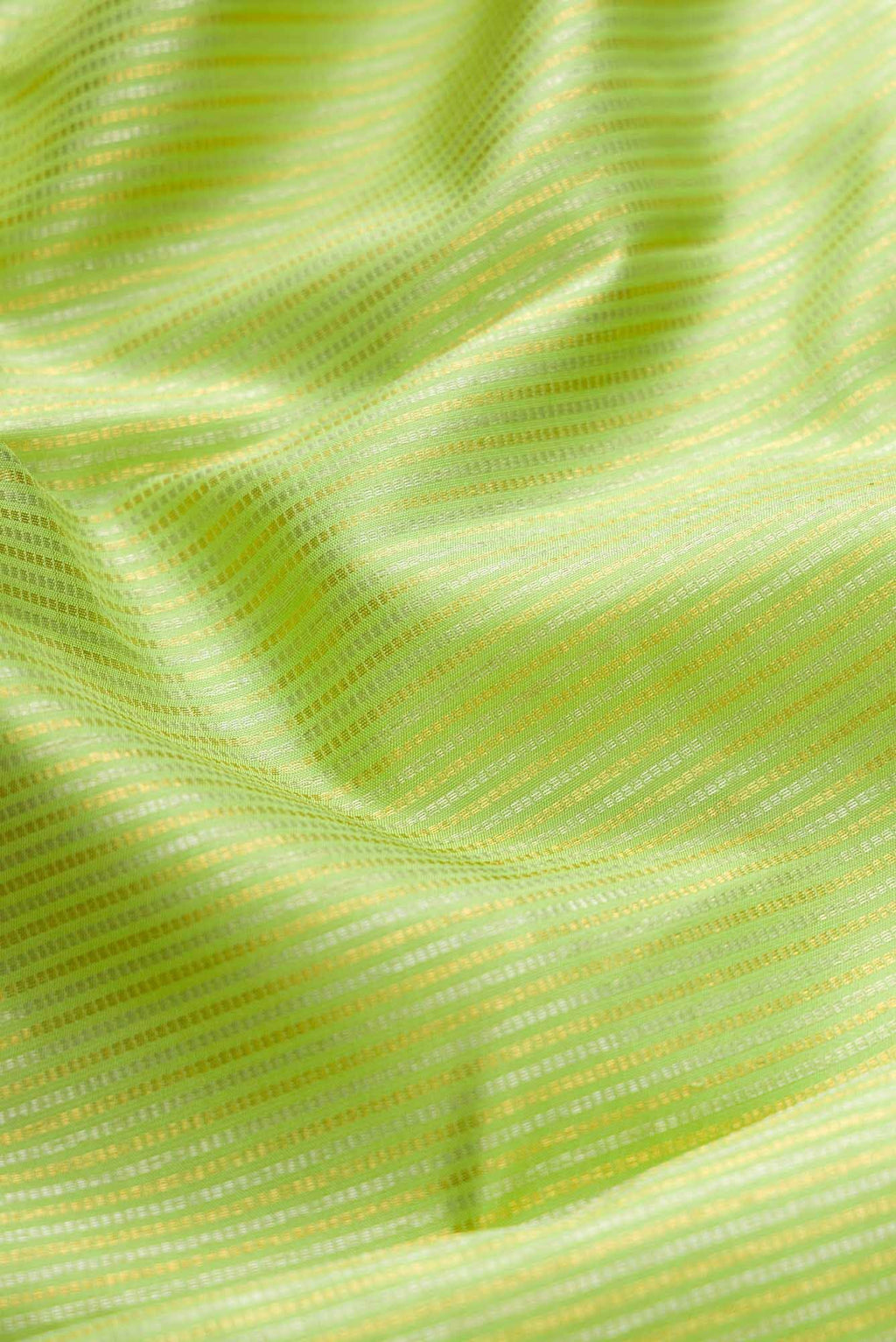 Parrot Green Dual Tone Kanchipuram Silk Saree