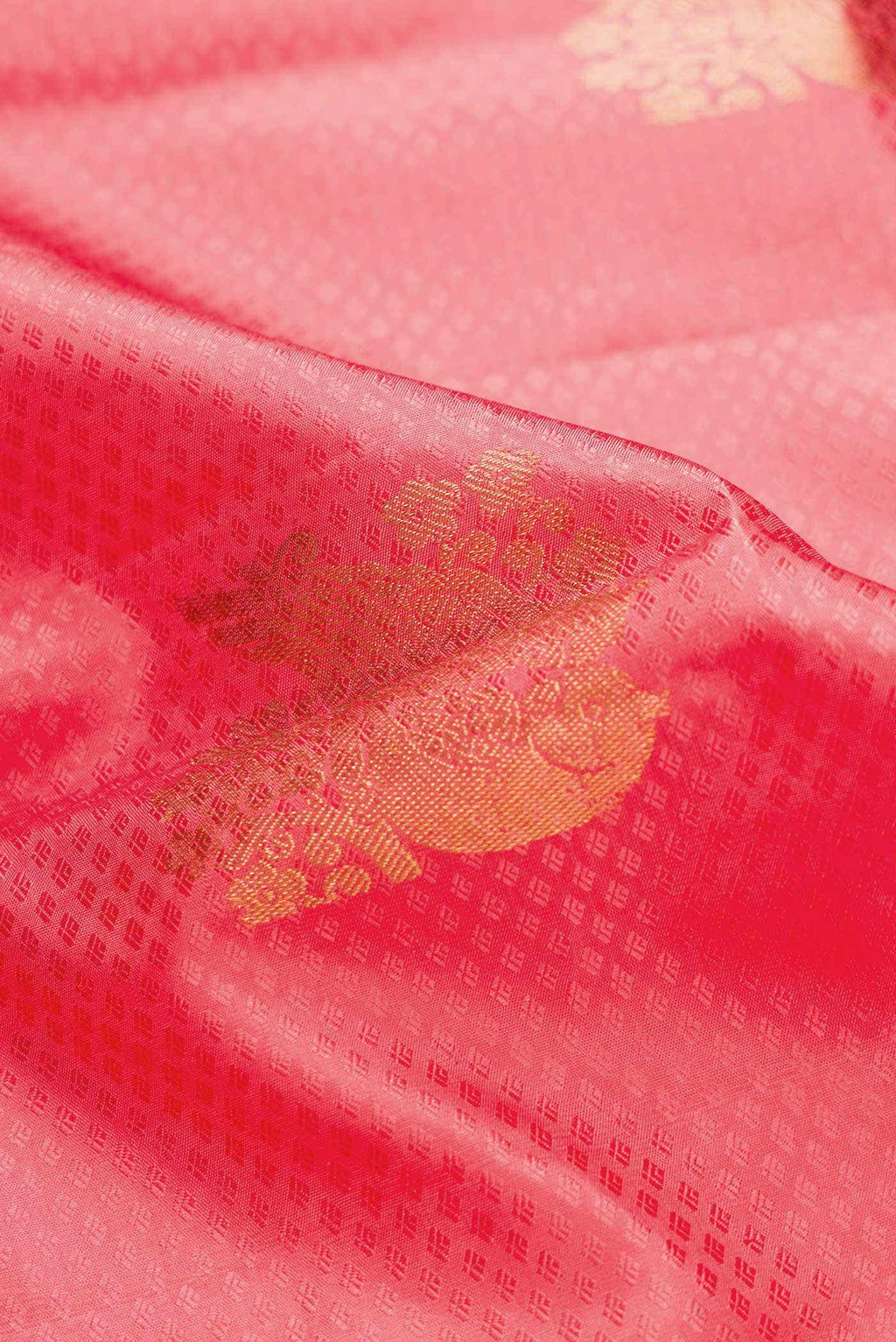 Pure Silk Pure Zari Pink Dual Tone Kanchipuram Saree