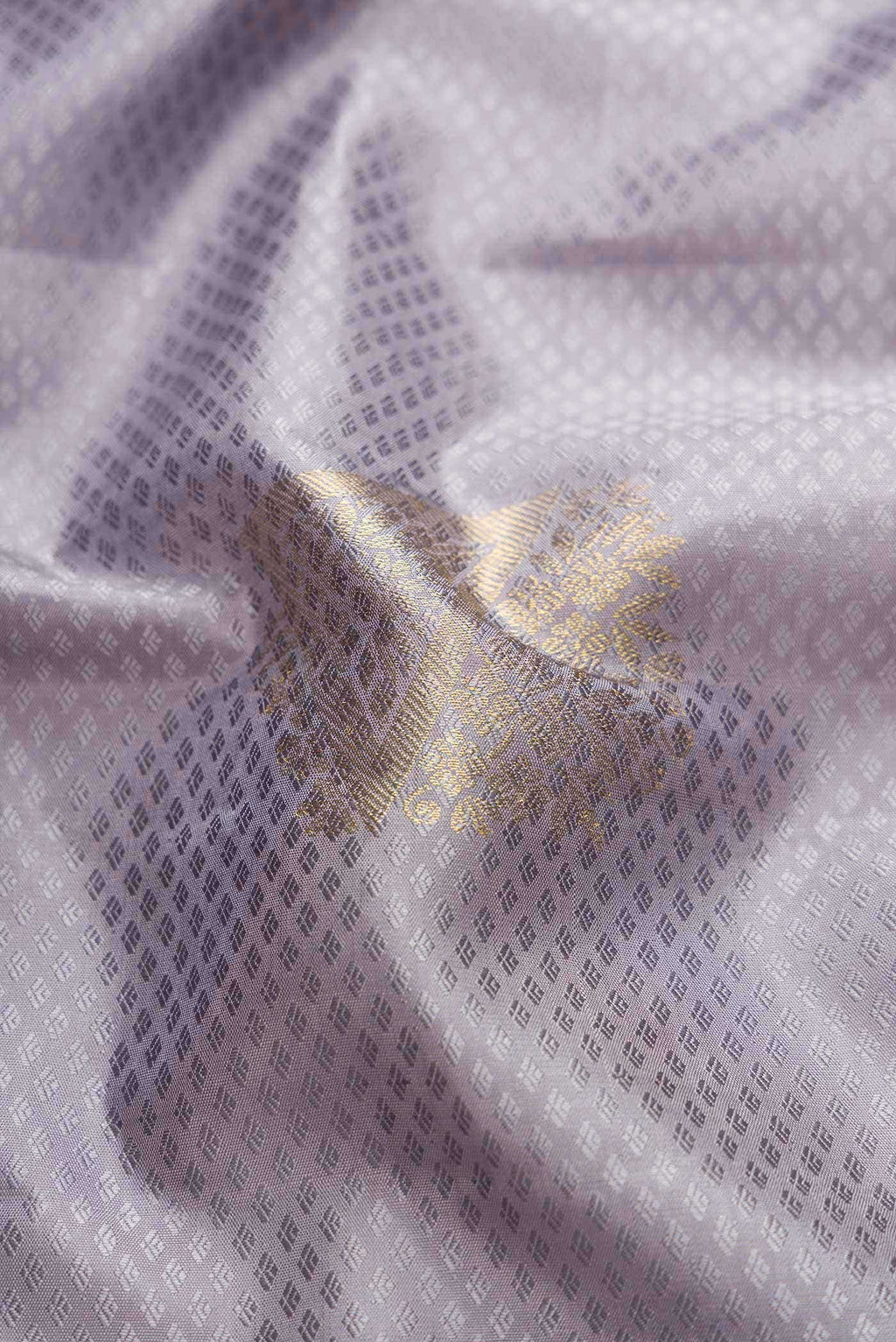 Pure Silk Pure Zari Grey Kanchipuram Saree