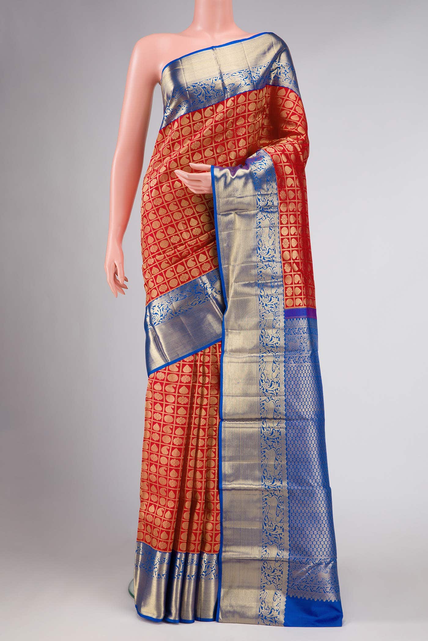 Red Kanchipuram Silk Saree