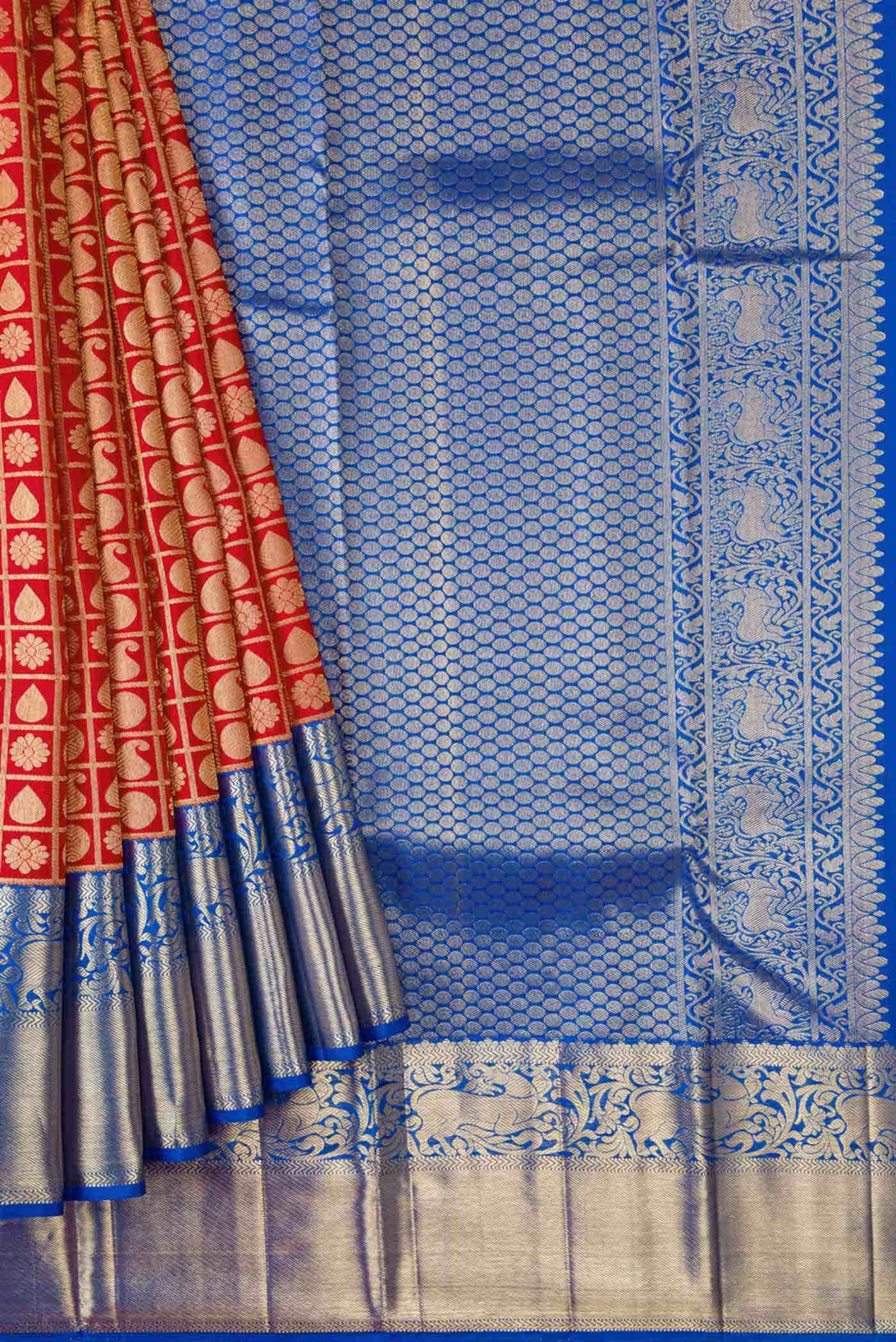 Red Kanchipuram Silk Saree