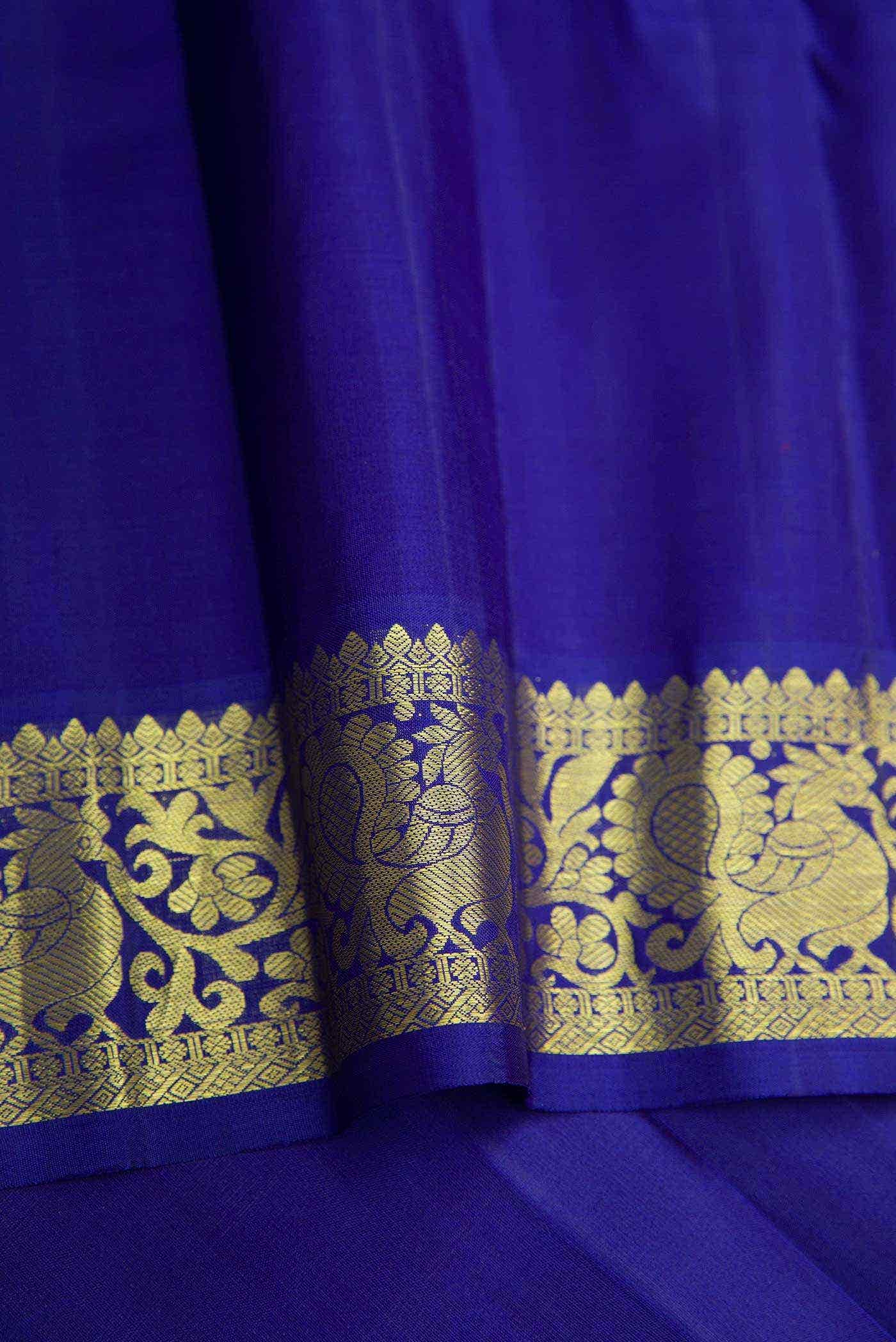 Sandal Dual Tone Kanchipuram Silk Saree