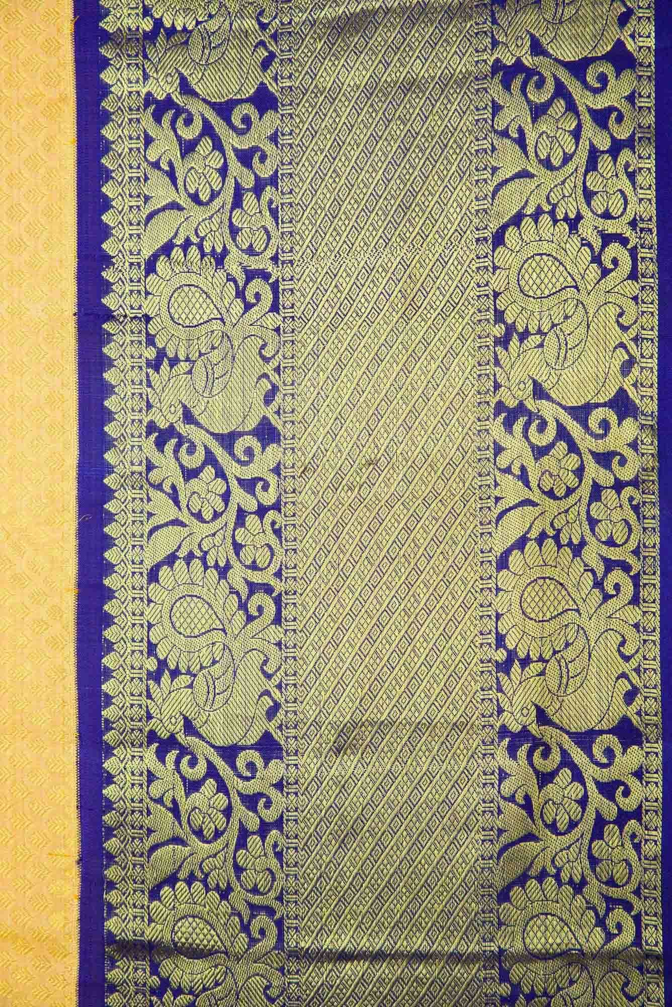Sandal Dual Tone Kanchipuram Silk Saree