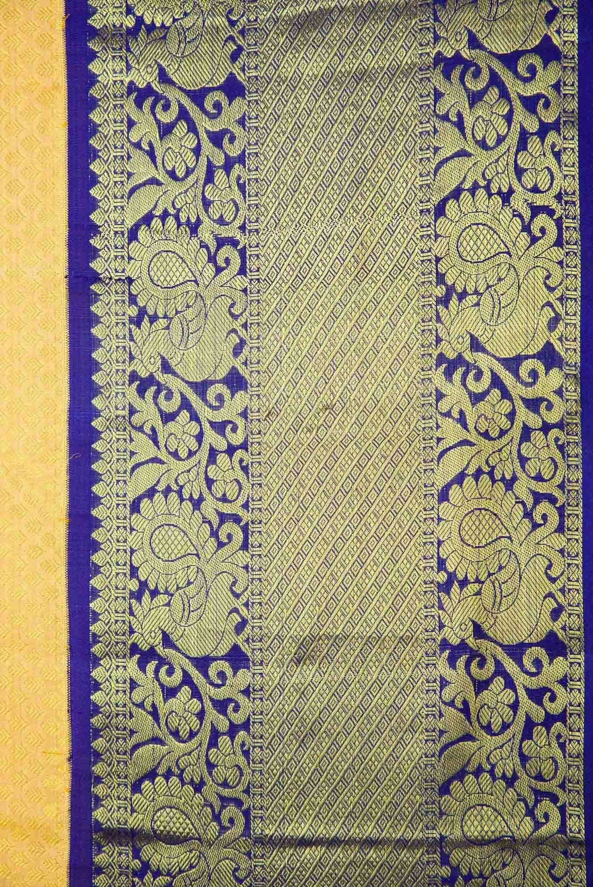 Sandal Dual Tone Kanchipuram Silk Saree