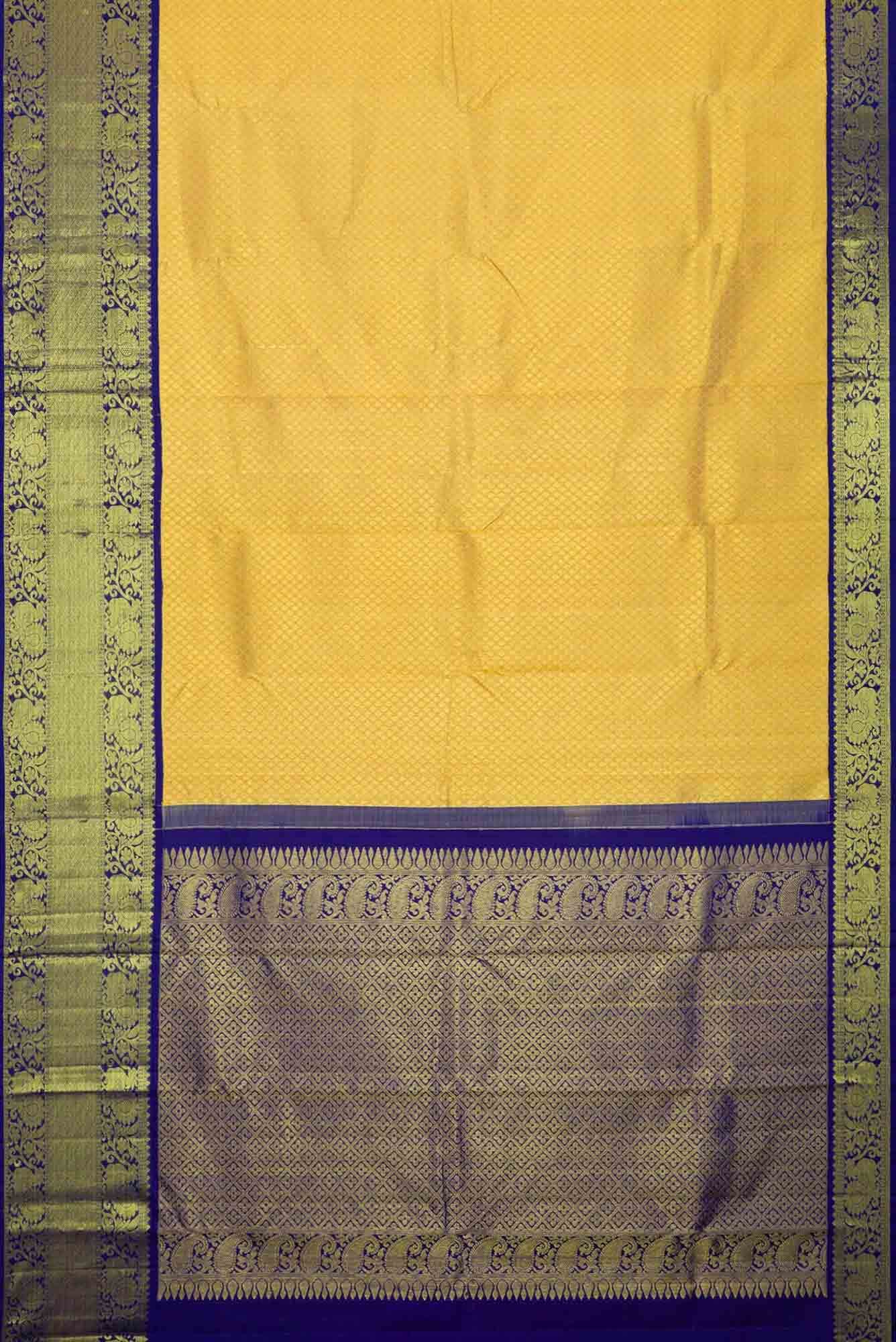 Sandal Dual Tone Kanchipuram Silk Saree