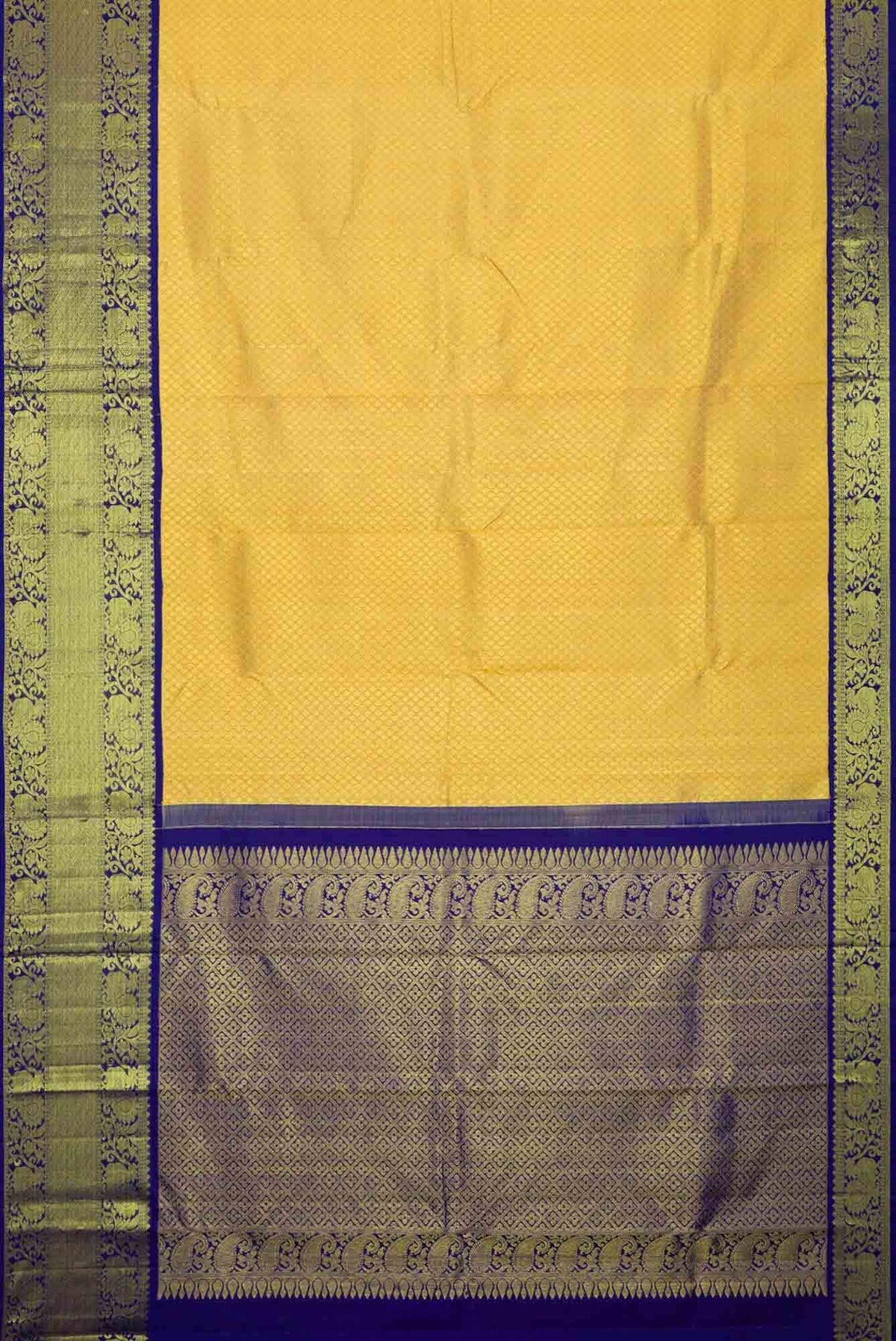 Sandal Dual Tone Kanchipuram Silk Saree