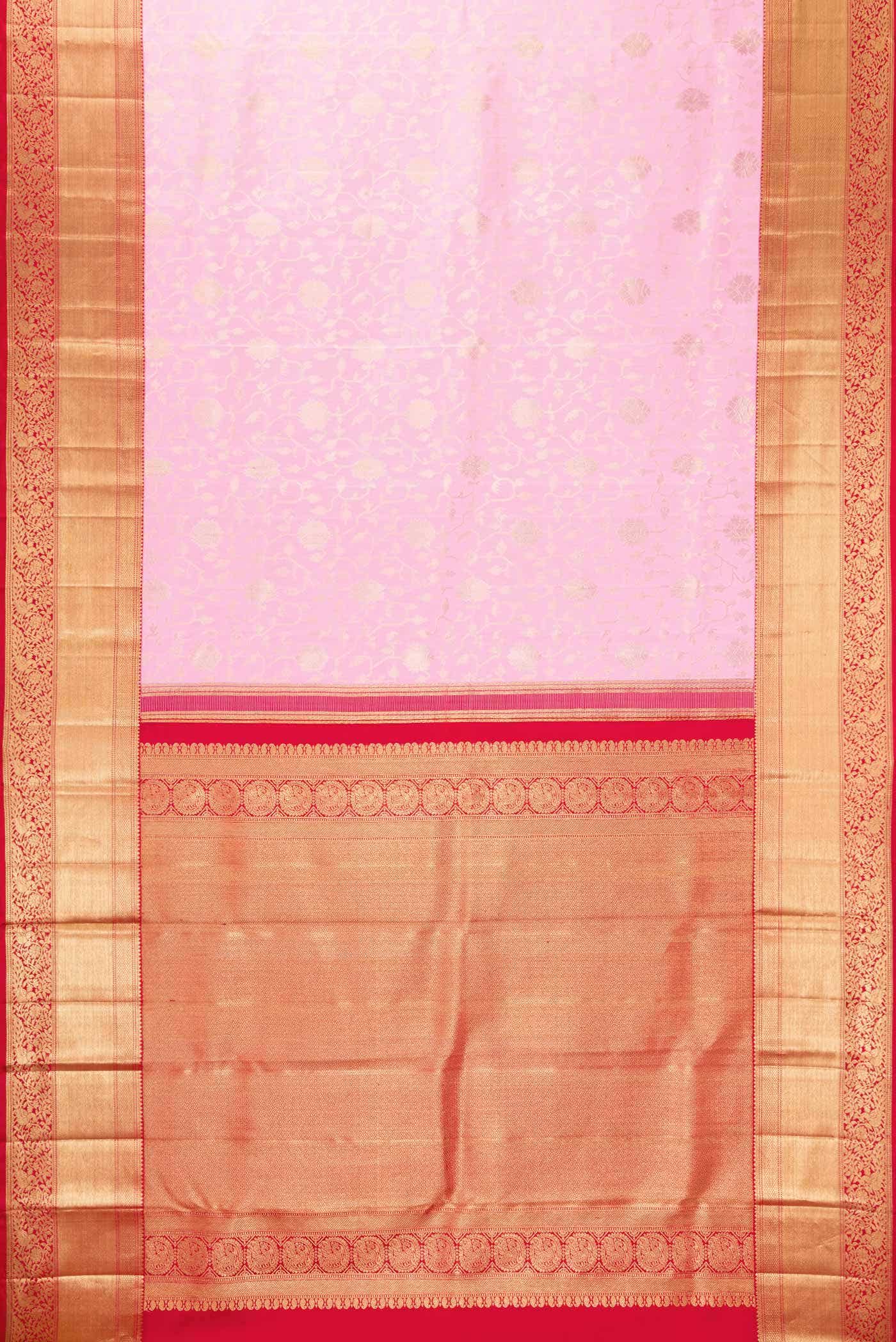Pink Kanchipuram Silk Saree