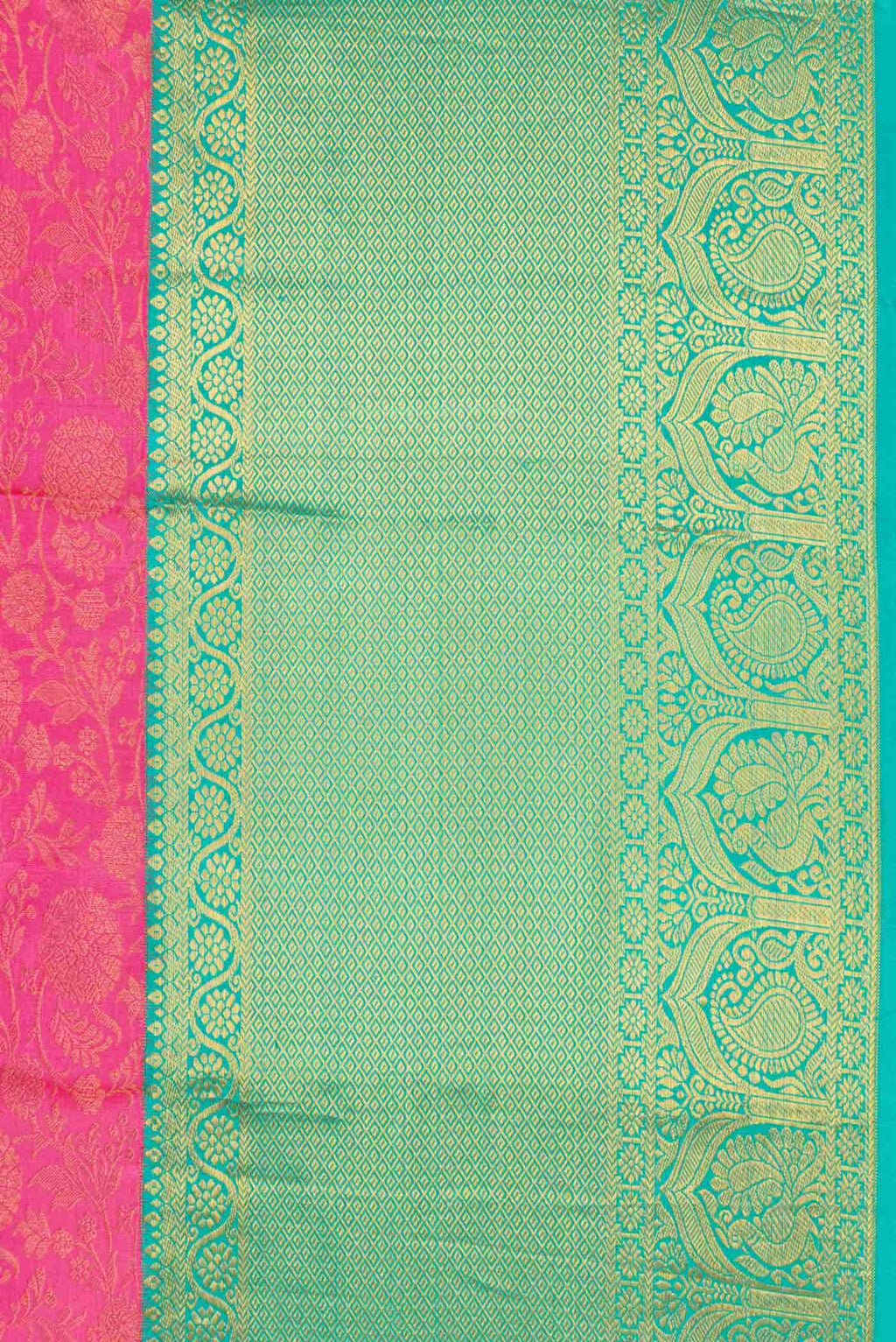 Pink Kanchipuram Silk Saree