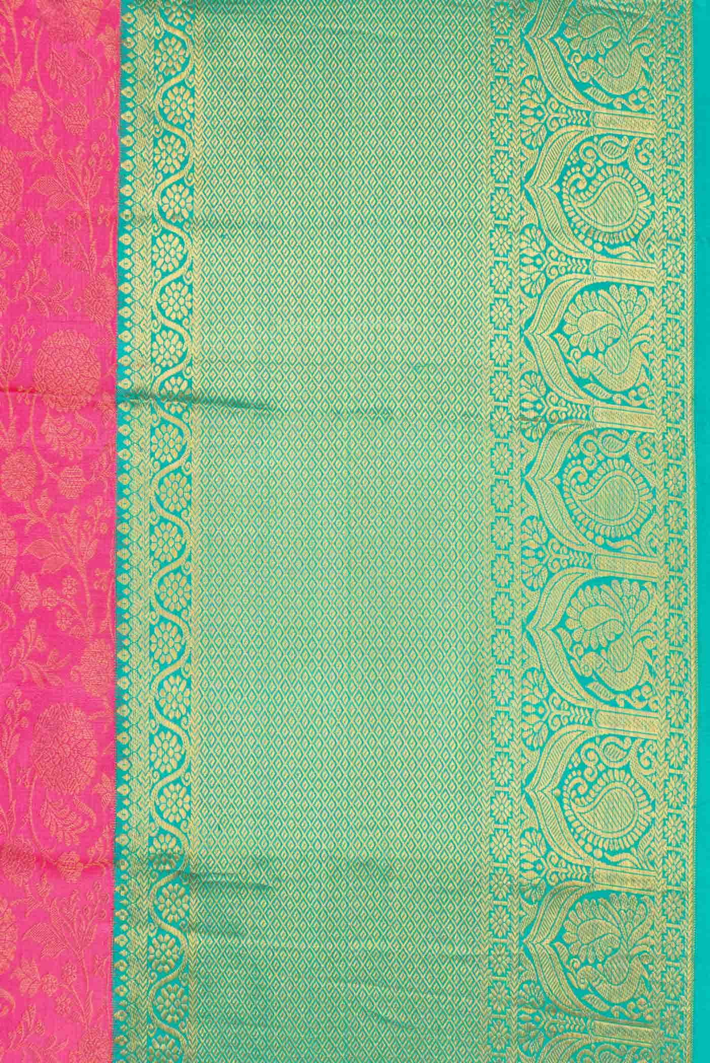 Pink Kanchipuram Silk Saree