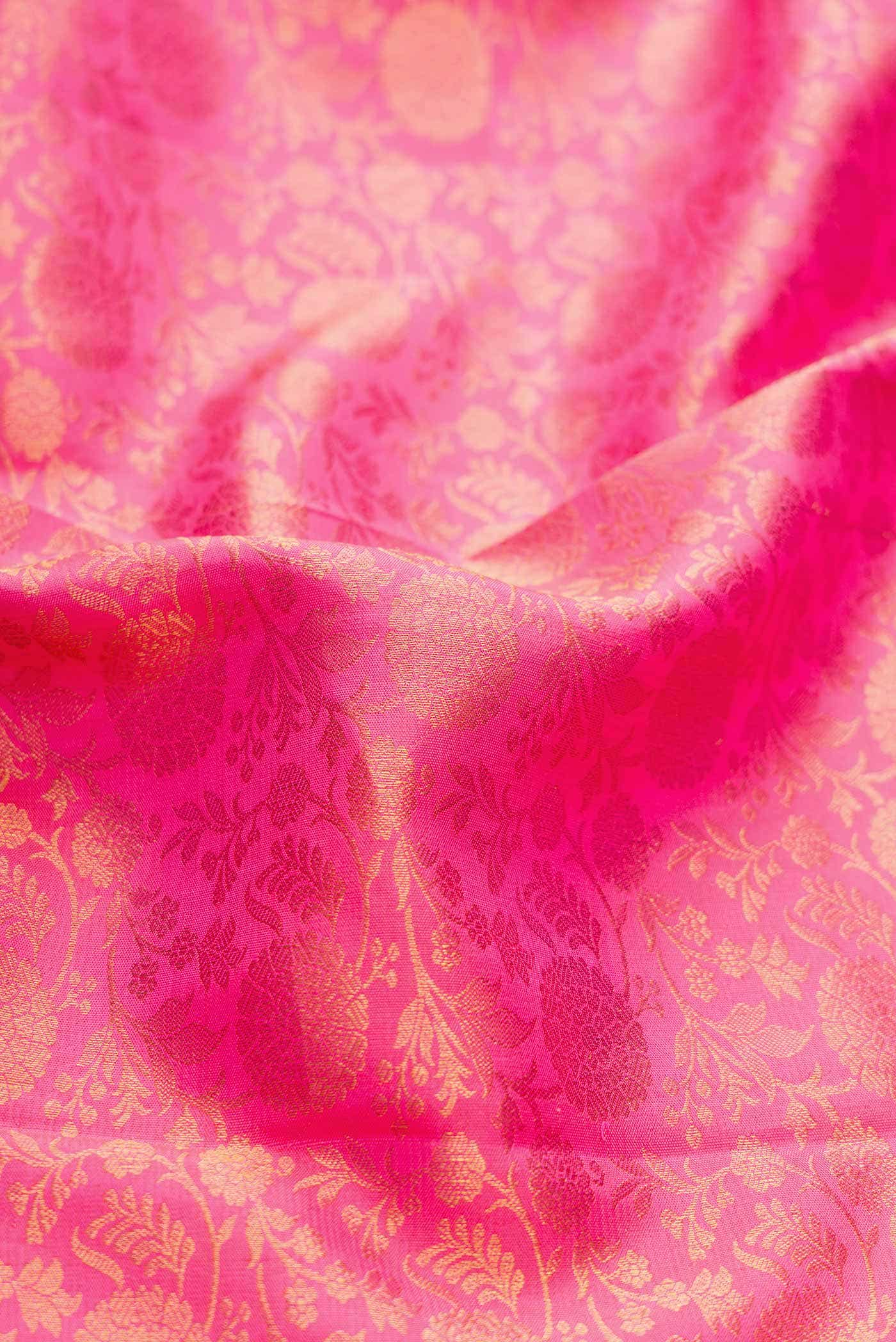 Pink Kanchipuram Silk Saree