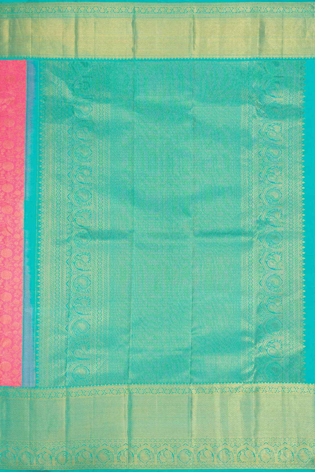 Pink Kanchipuram Silk Saree