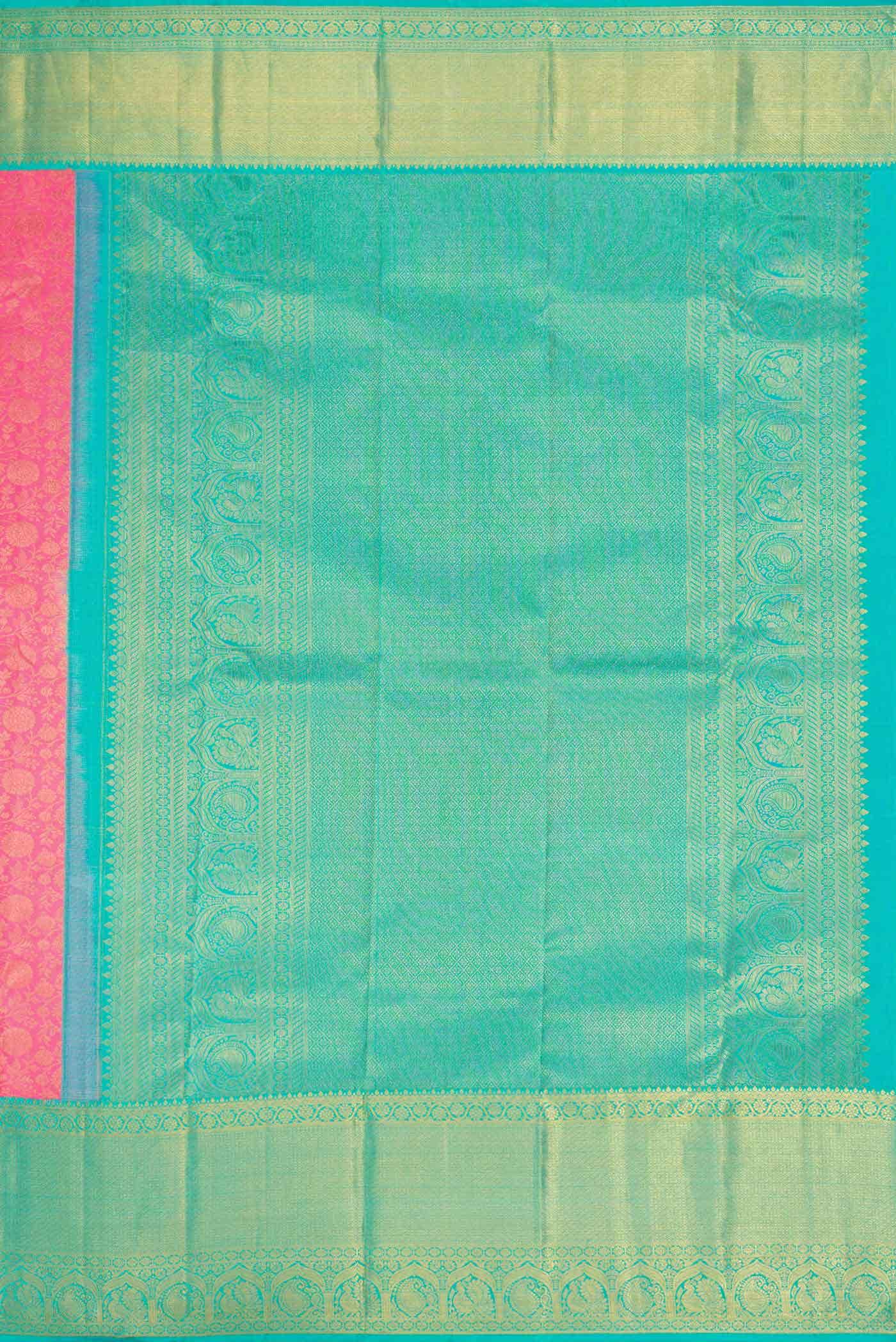 Pink Kanchipuram Silk Saree