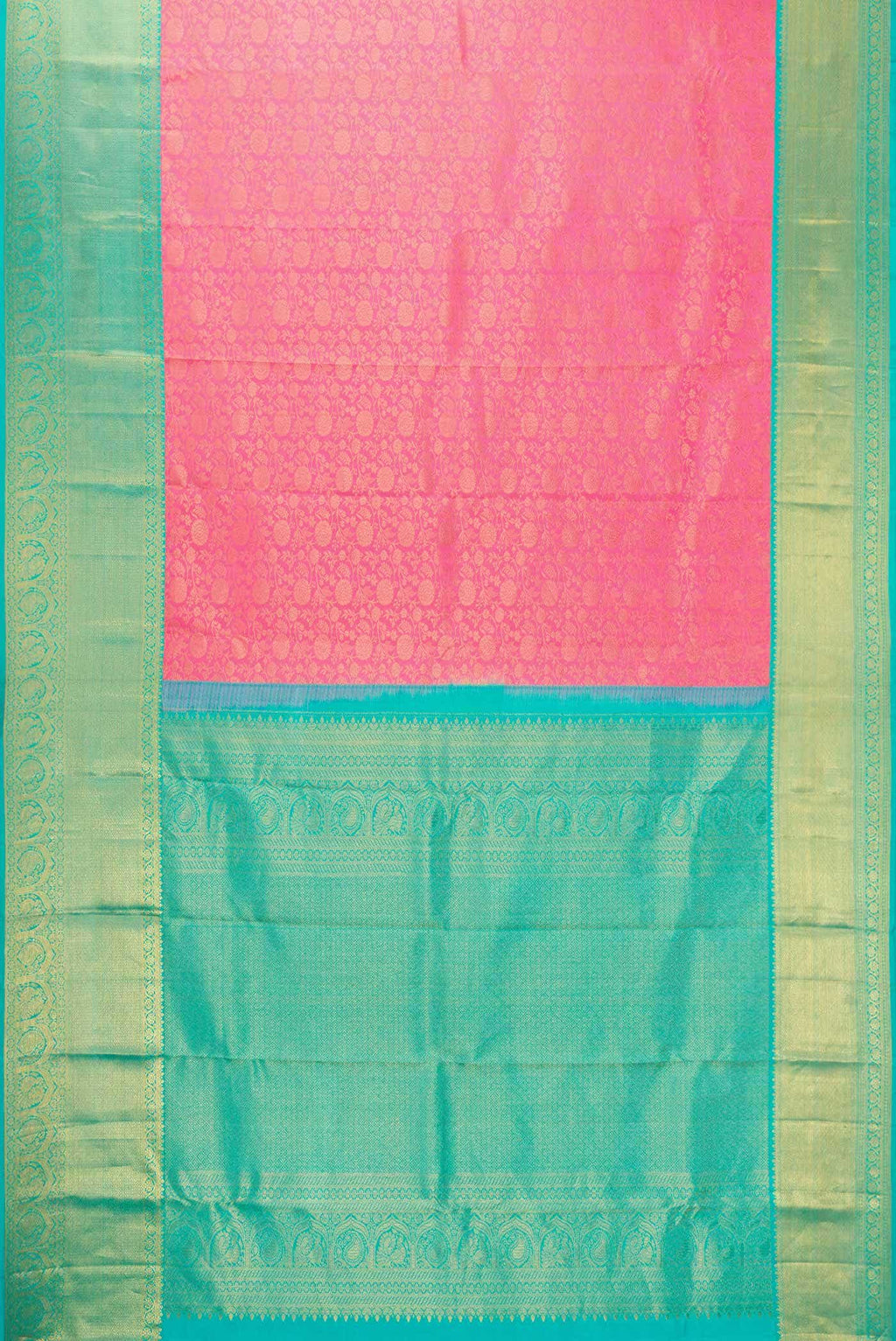 Pink Kanchipuram Silk Saree