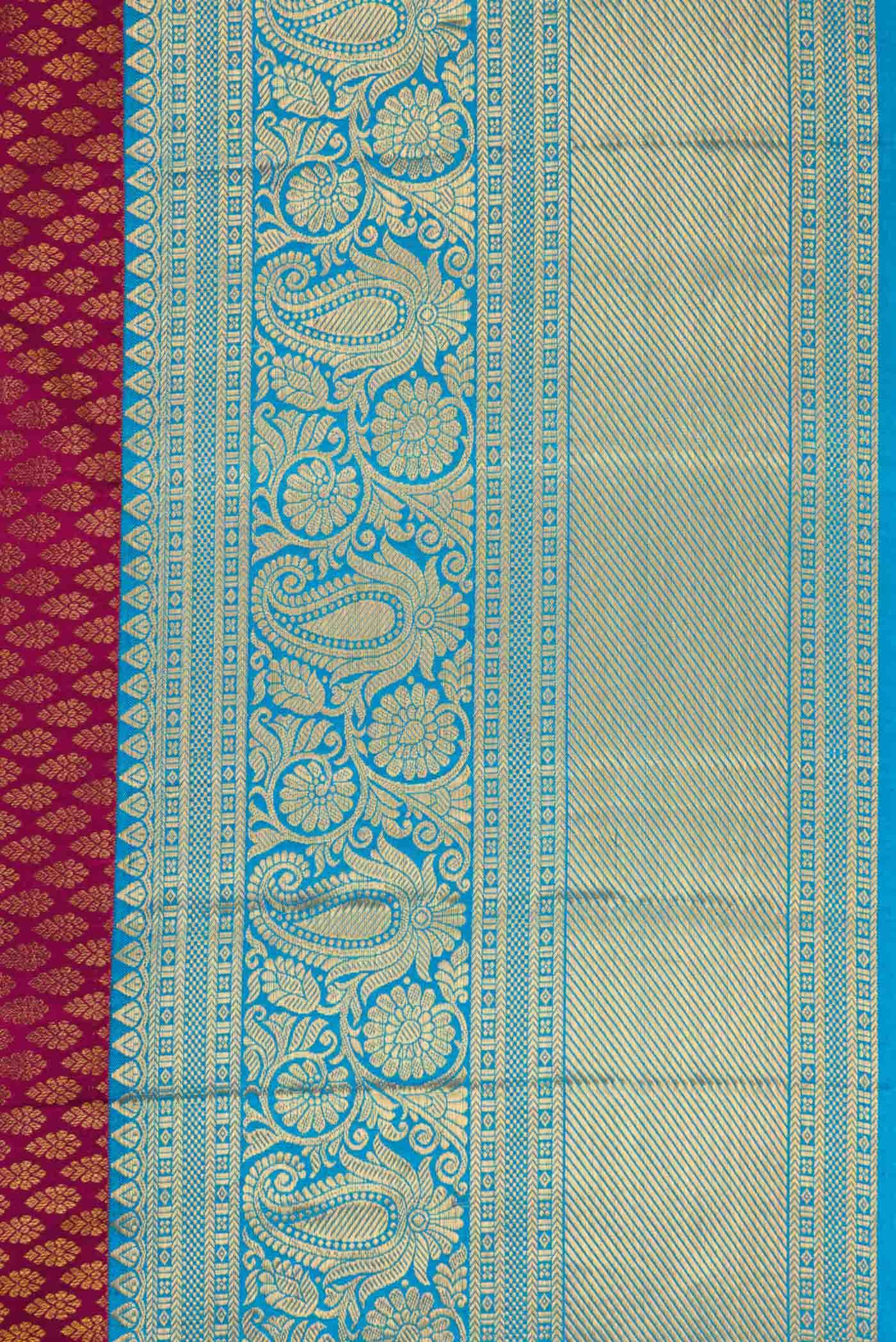 Maroon Kanchipuram Silk Saree
