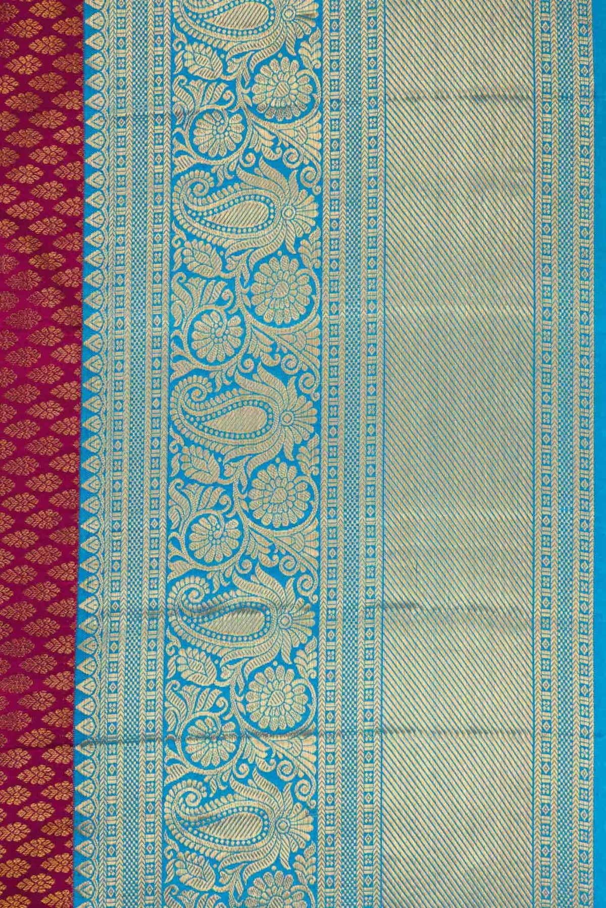 Maroon Kanchipuram Silk Saree