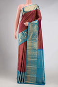 Maroon Kanchipuram Silk Saree