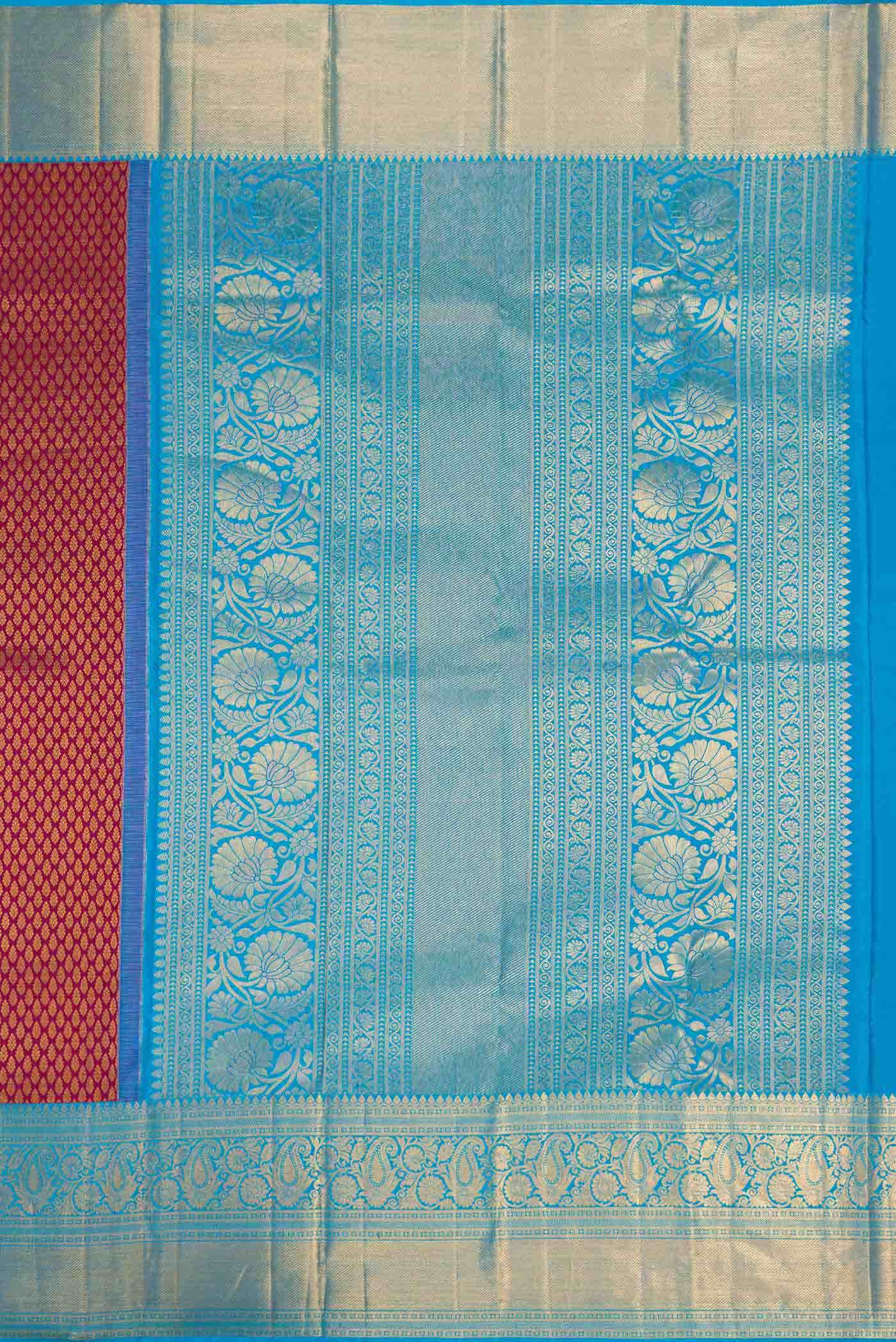Maroon Kanchipuram Silk Saree