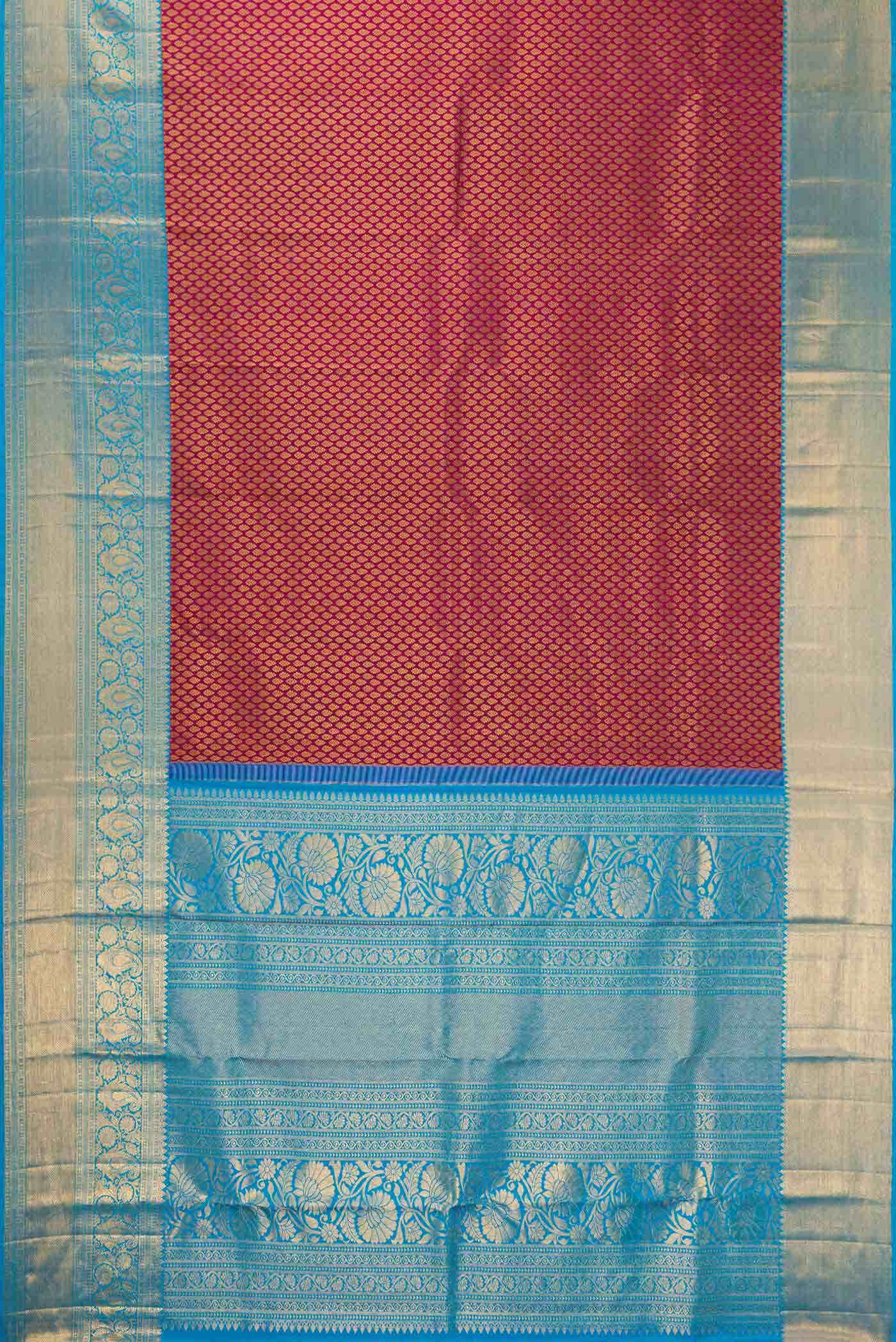 Maroon Kanchipuram Silk Saree