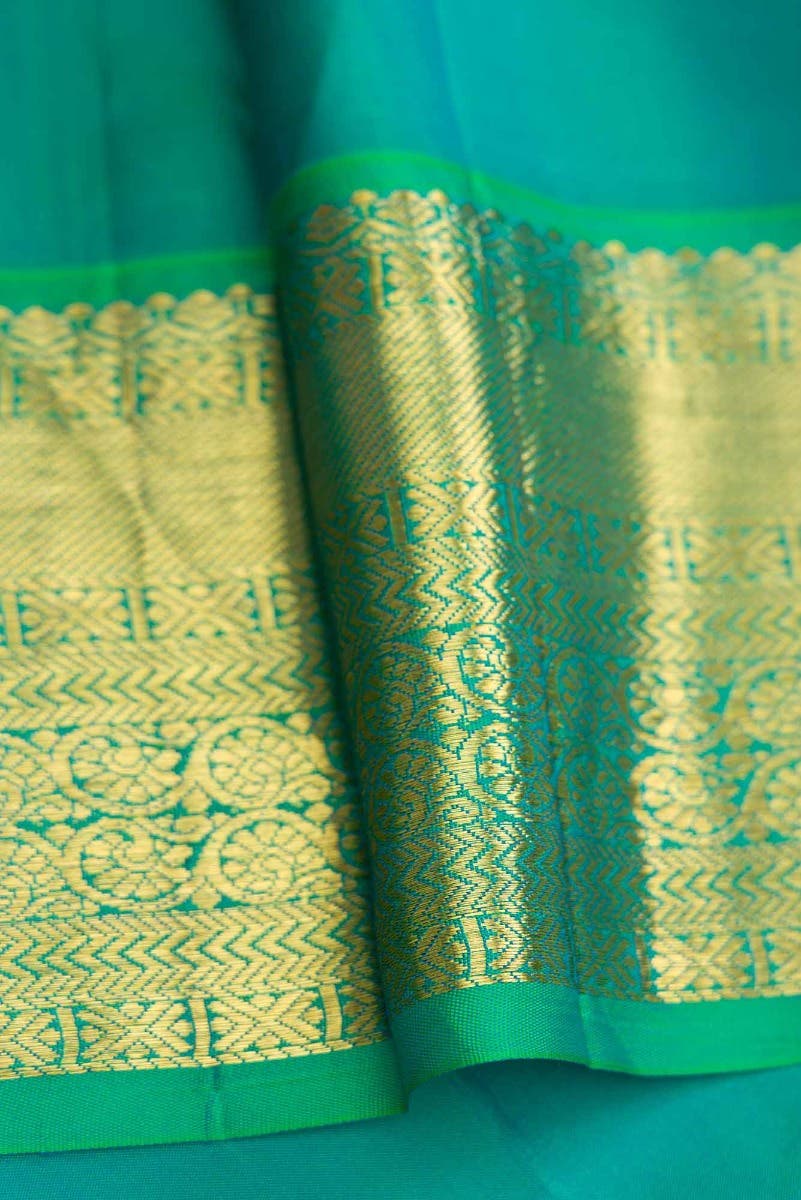 Grey Dual Tone Kanchipuram Silk Saree