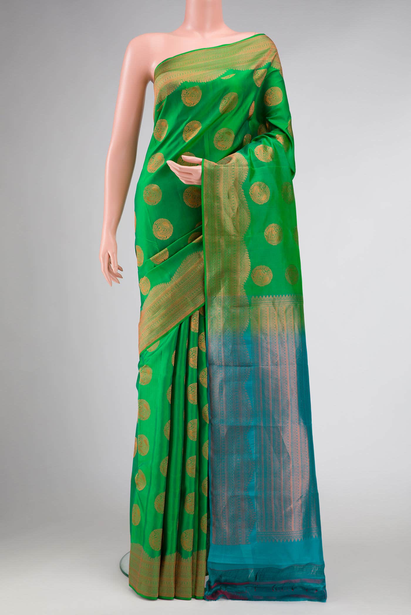 Green Kanchipuram Silk Saree