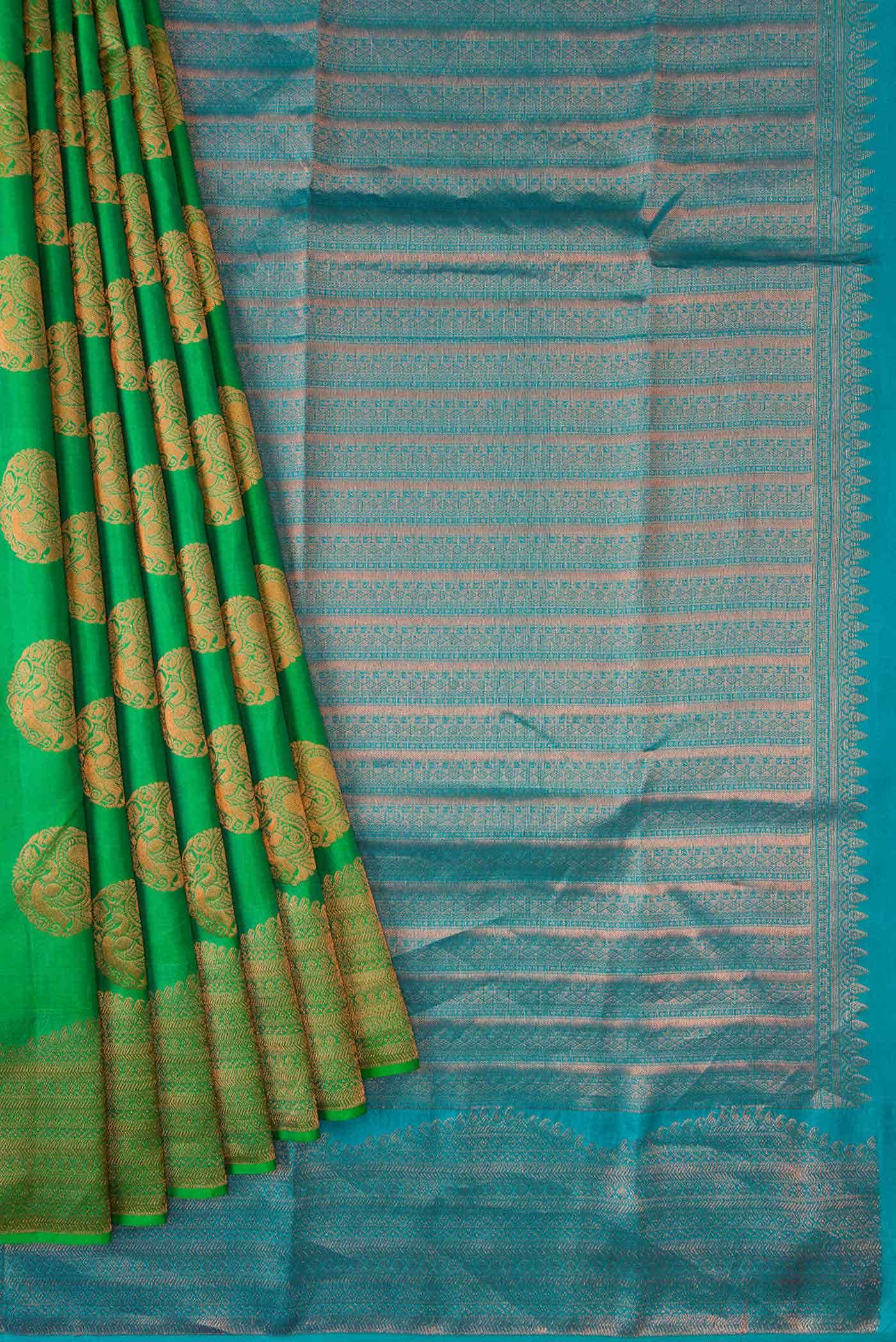 Green Kanchipuram Silk Saree
