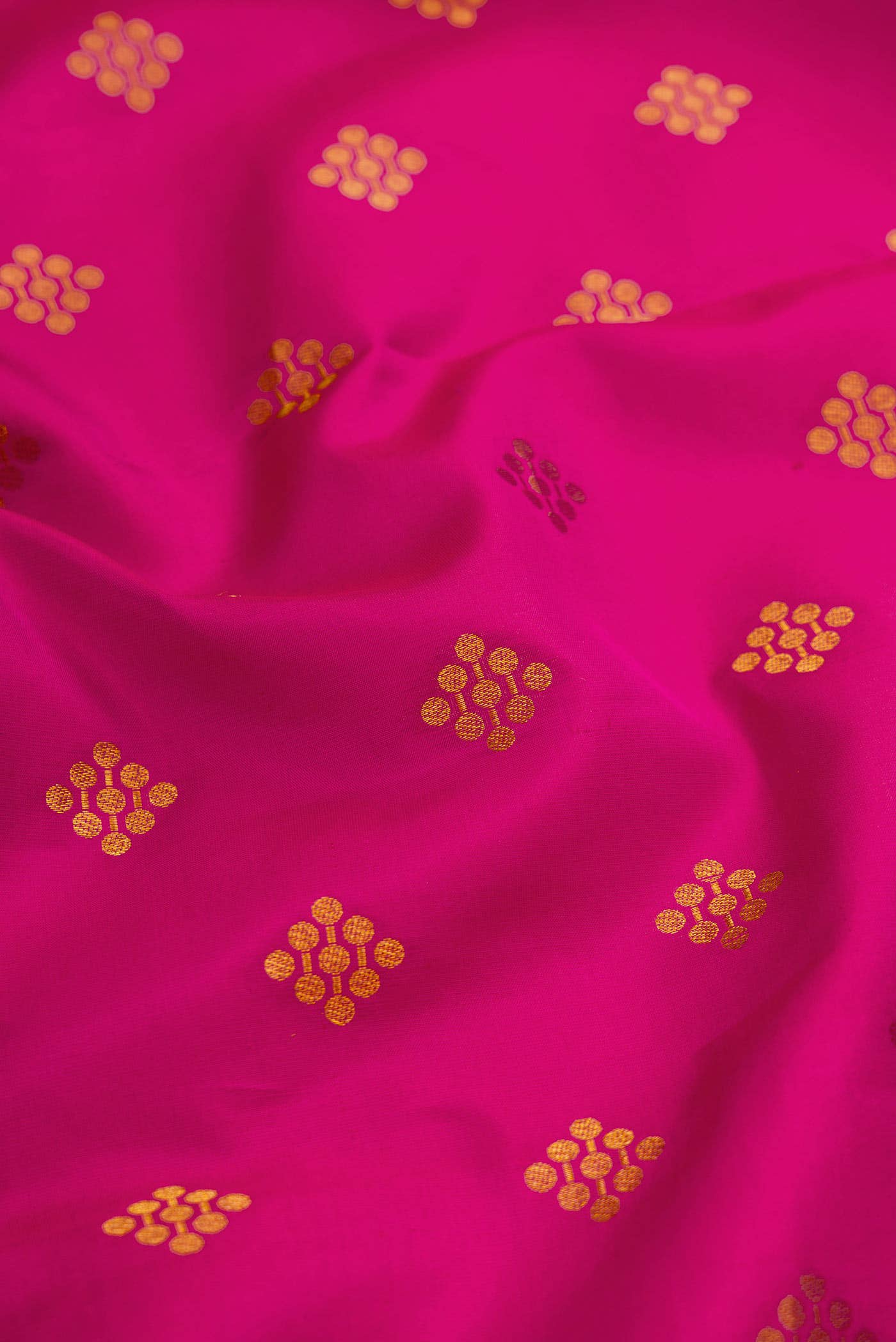 Dark Pink Dual Tone Kanchipuram Silk Saree