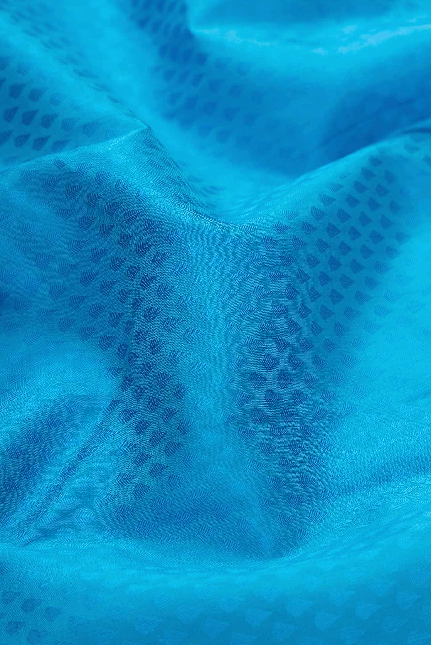 Sky Blue Kanchipuram Silk Saree