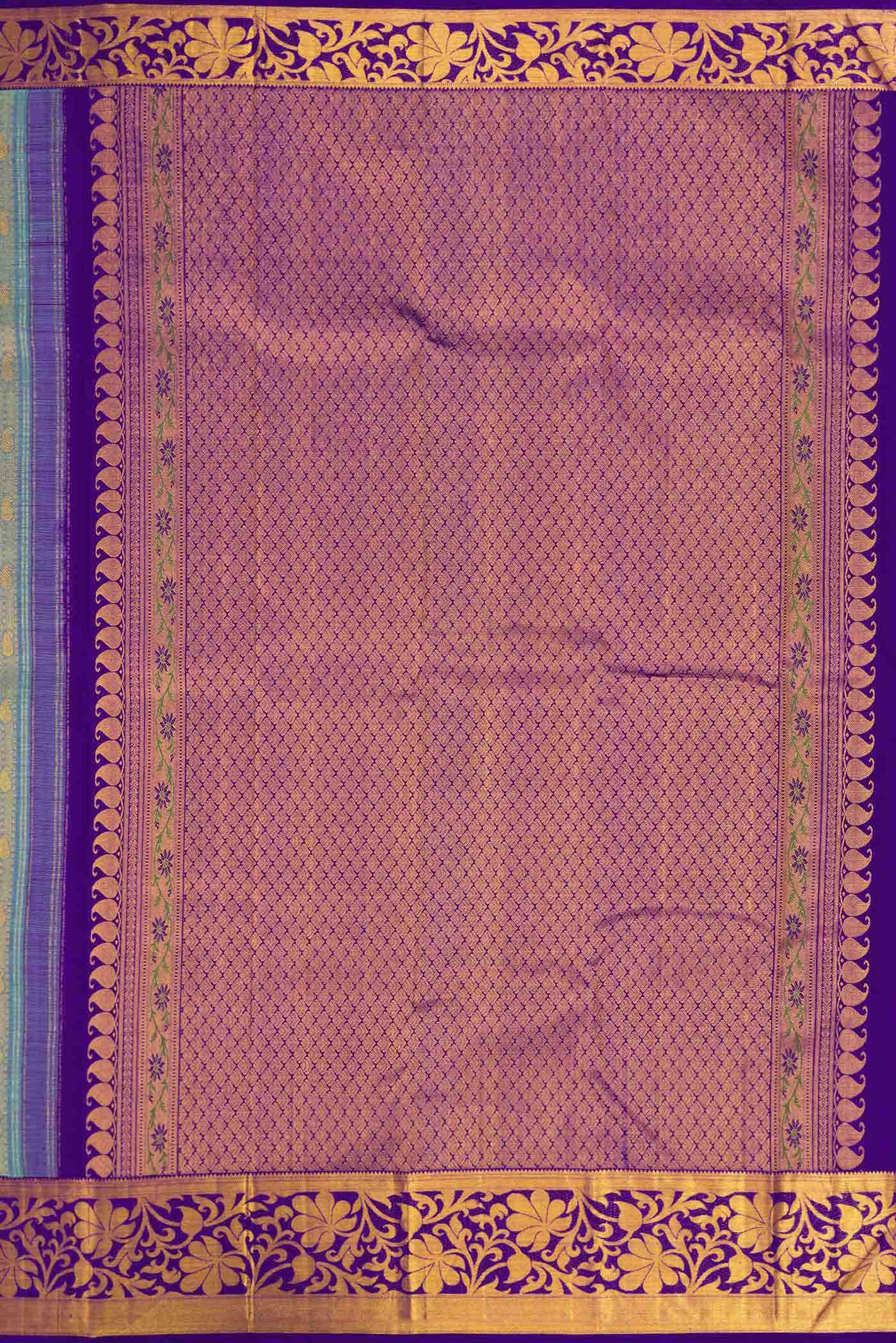 Green Dual Tone Kanchipuram Silk Saree