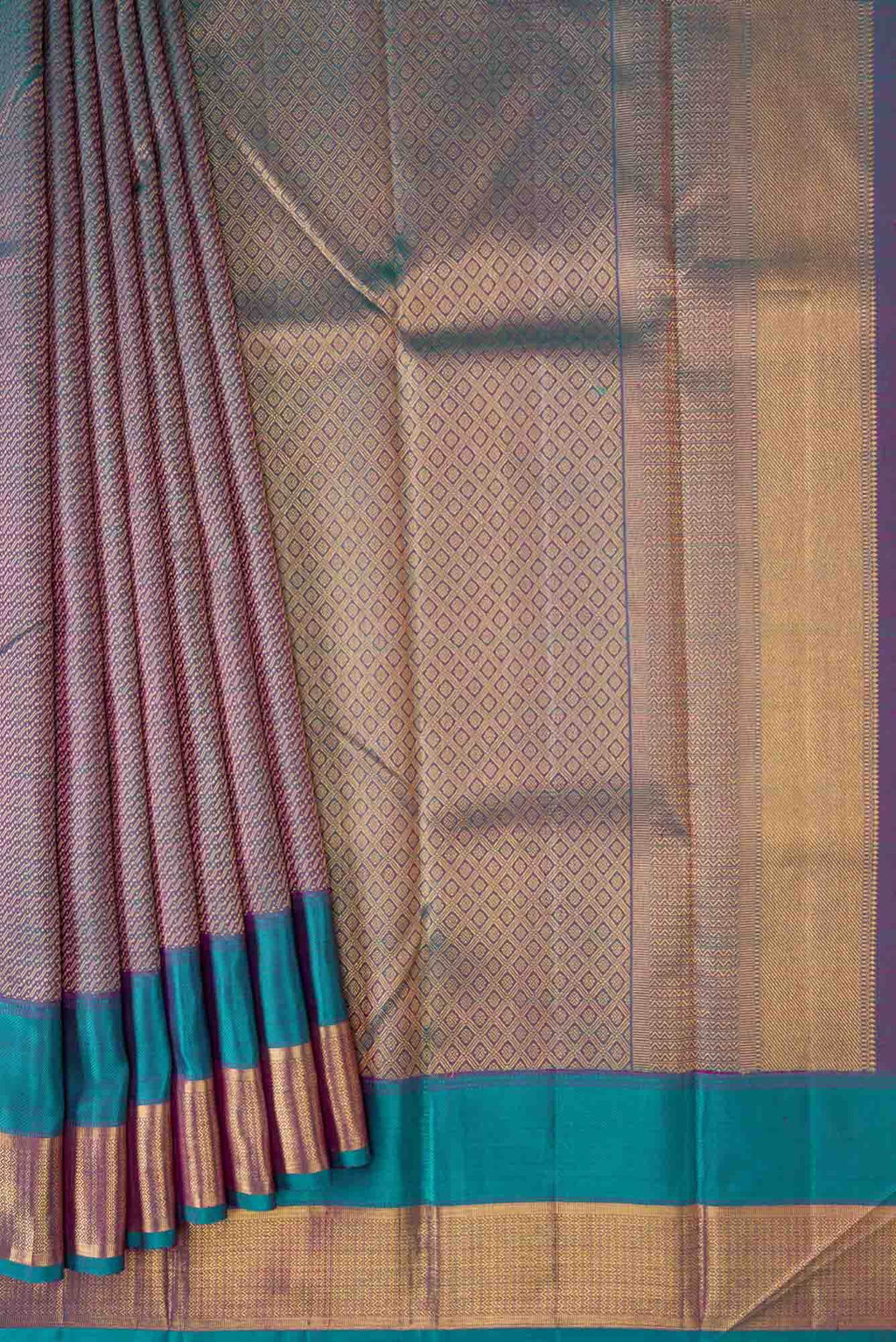 Green Dual Tone Kanchipuram Silk Saree