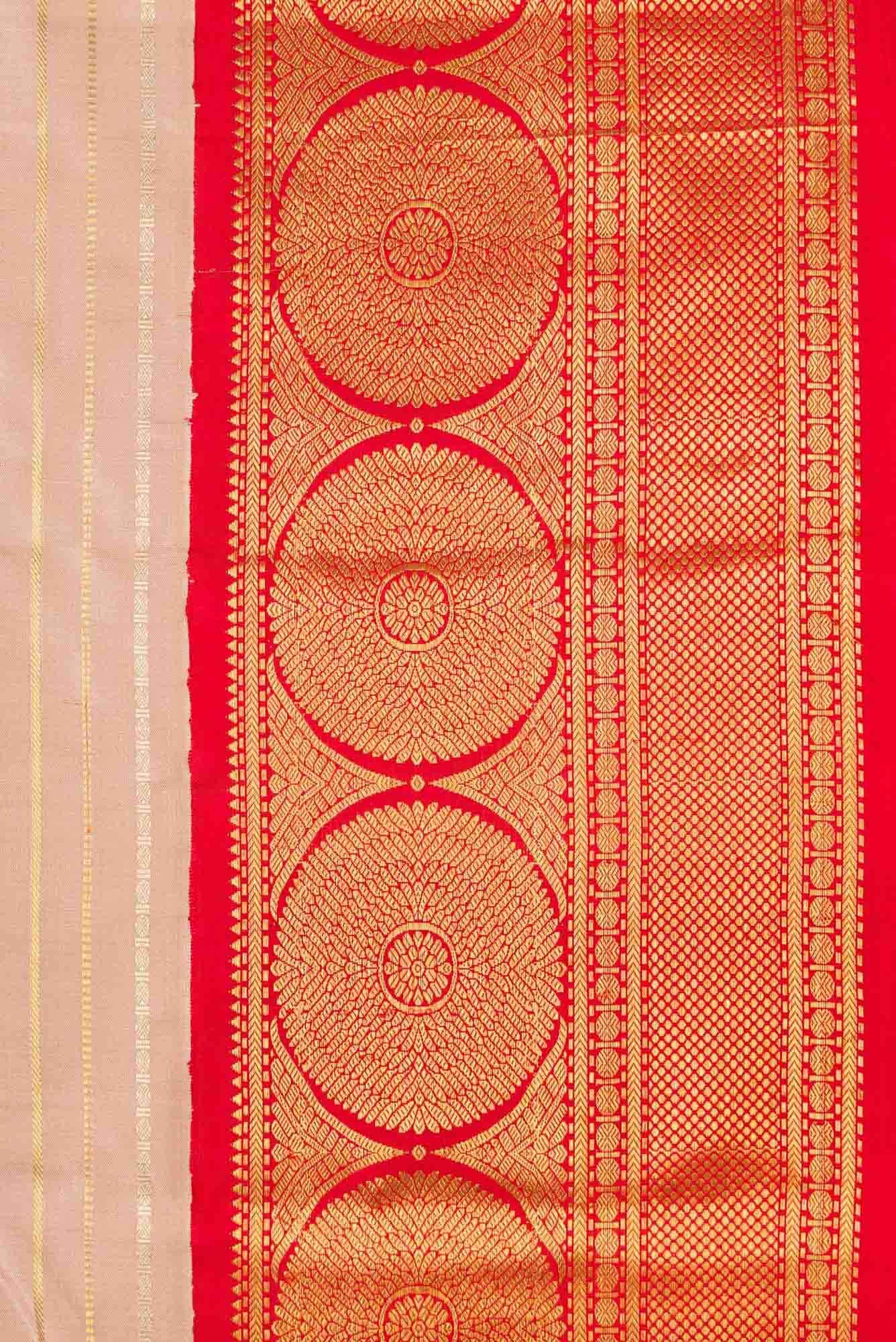 Pure Silk Pure Zari Brown Dual Tone Kanchipuram Saree